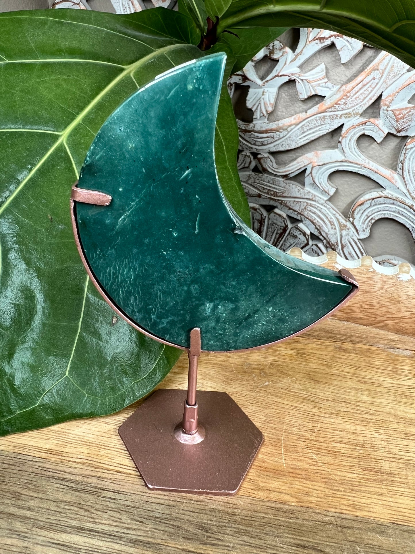 Blue Green Jasper Moon
