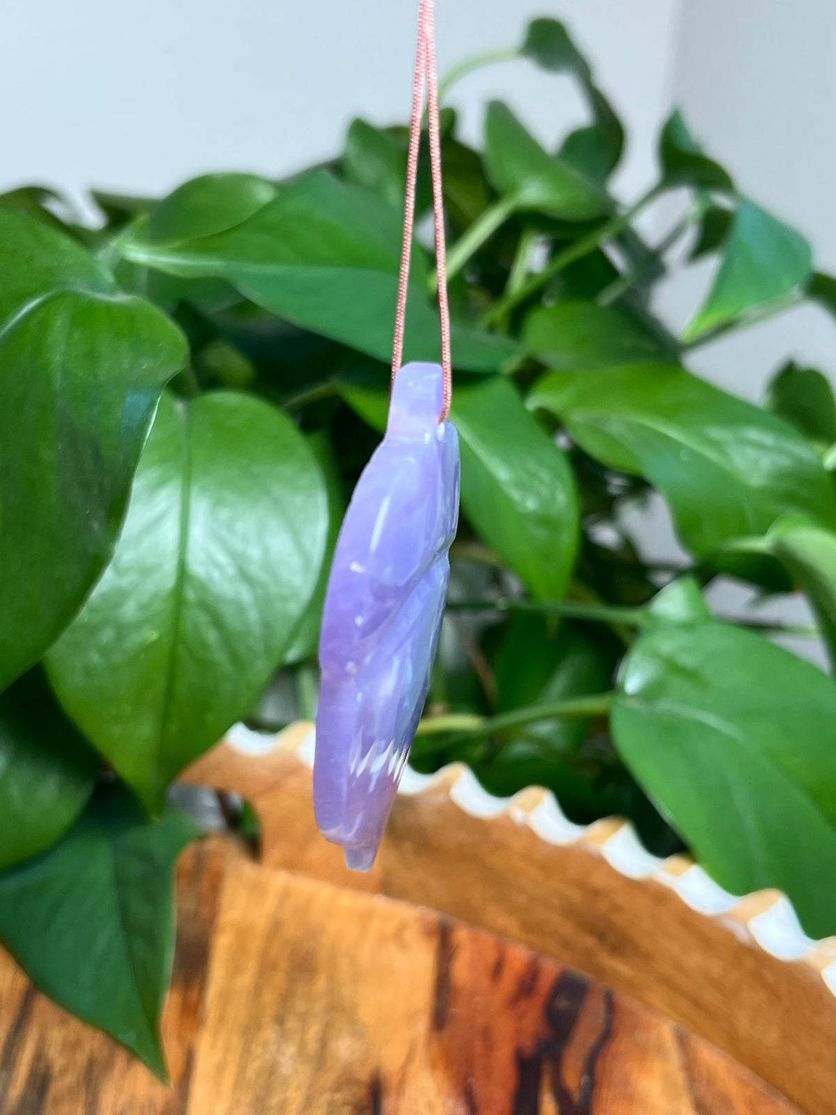 Purple Chalcedony Acorn Ornaments