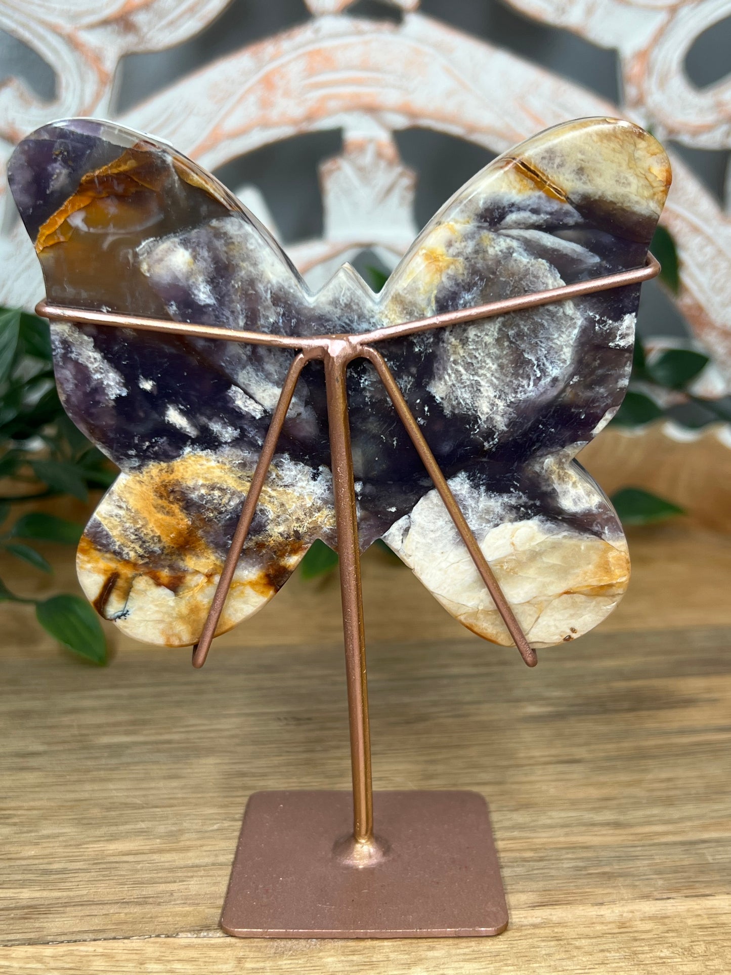 Purple Chalcedony Butterfly