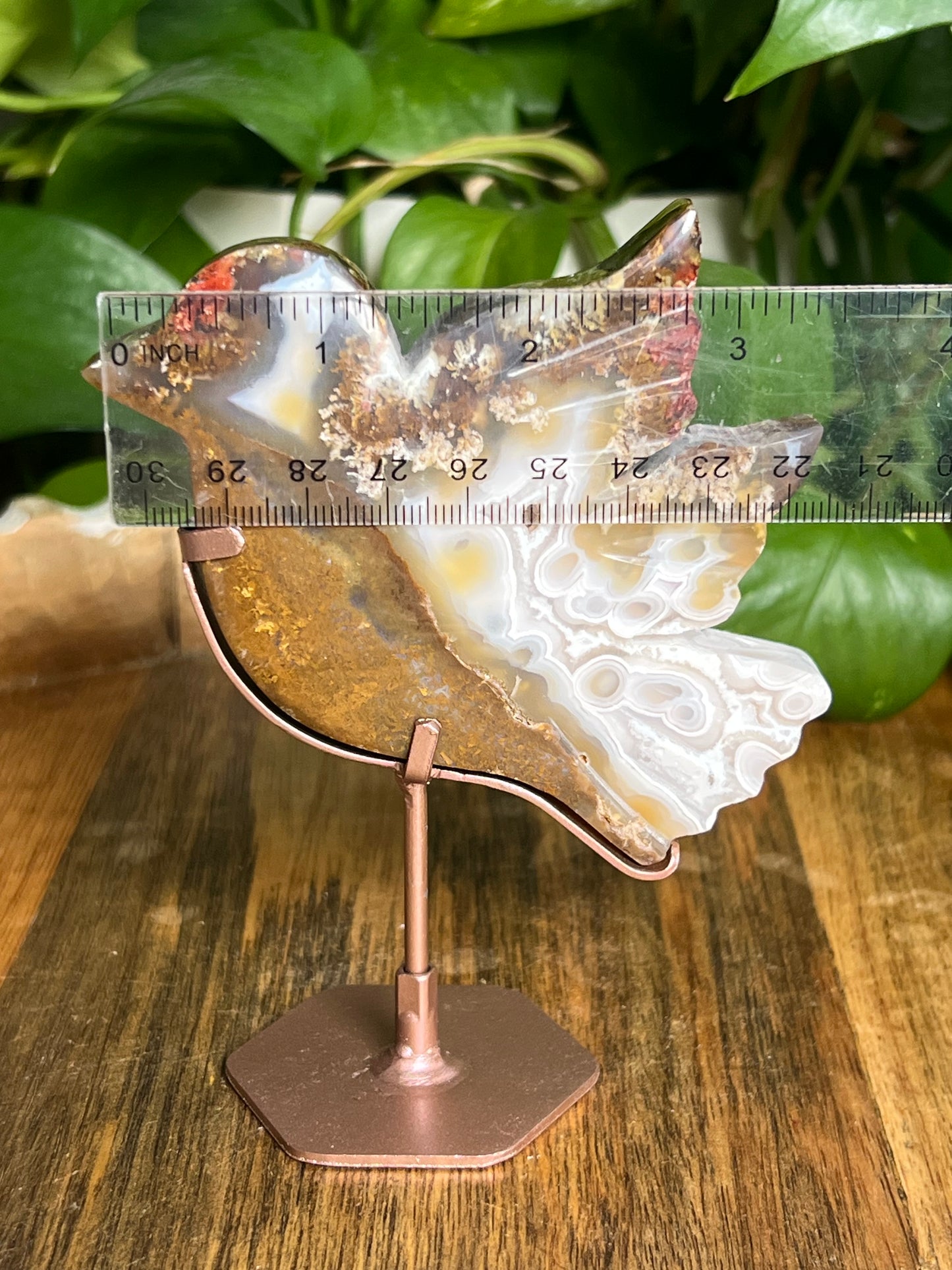 Scenic Moss Agate Bird