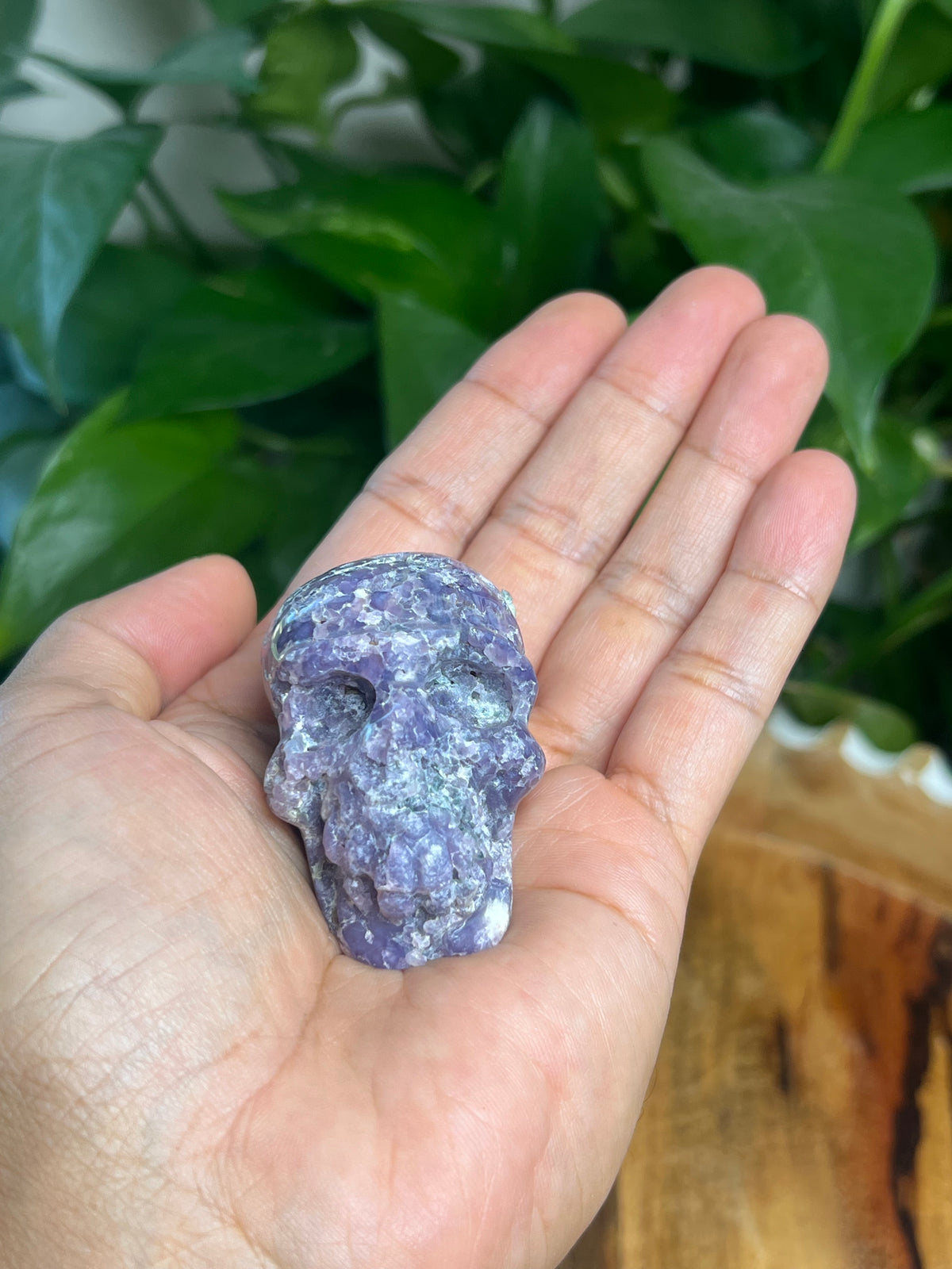 Grape Agate Mini Skull: GV