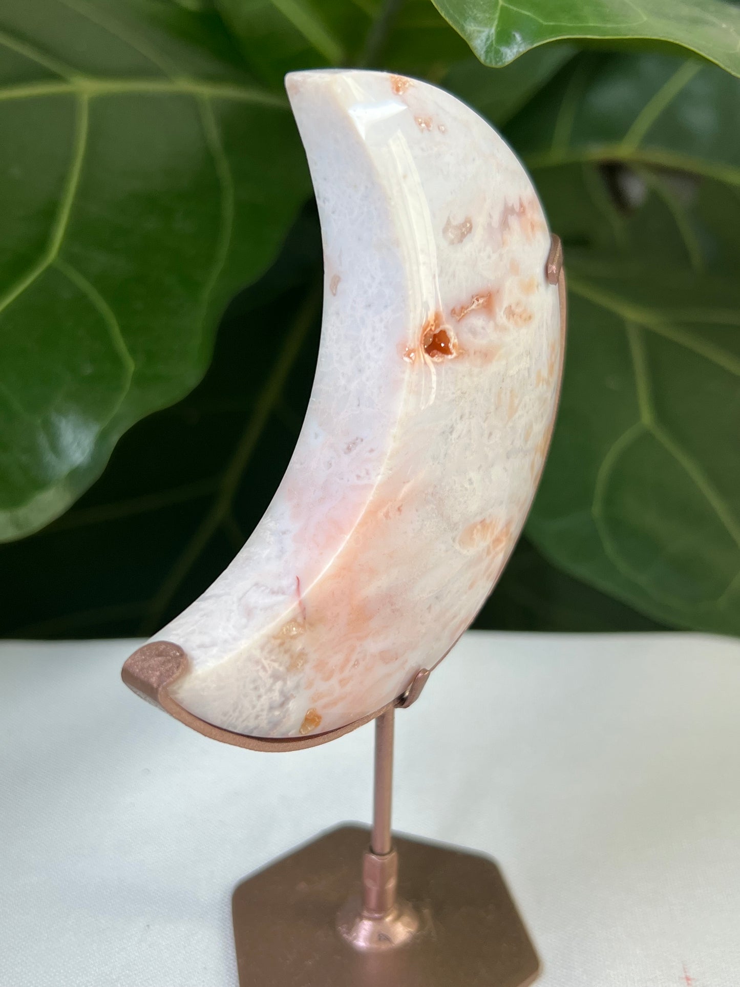 Pink Carnelian Moon