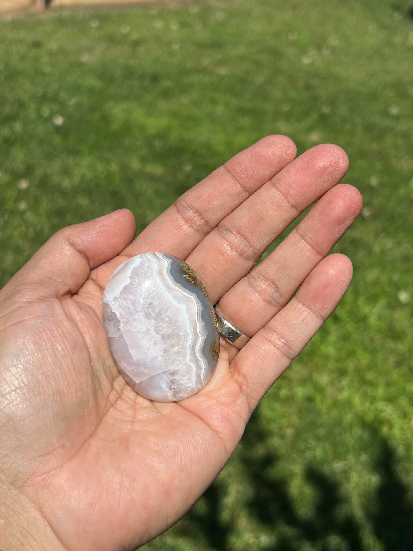 Scenic Moss Agate Palmstone PA