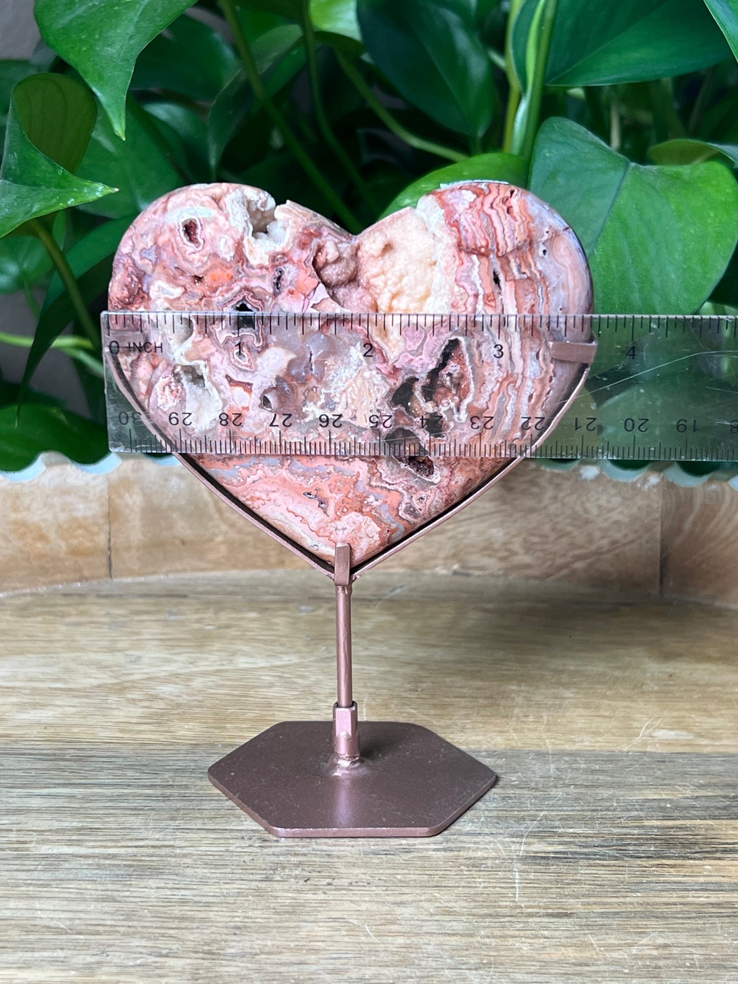 Crazy Lace Agate Heart