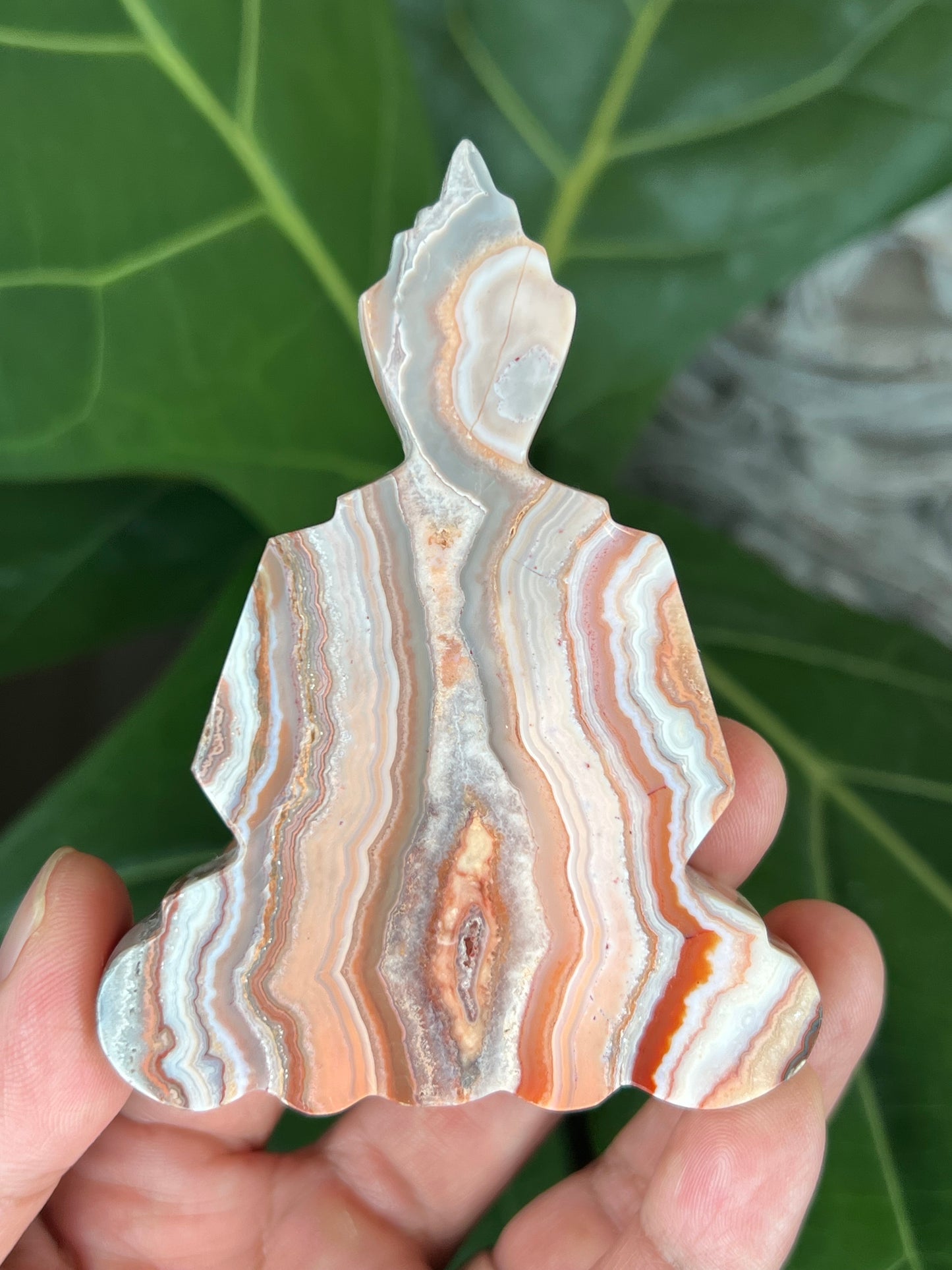 Crazy Lace Agate Buddha