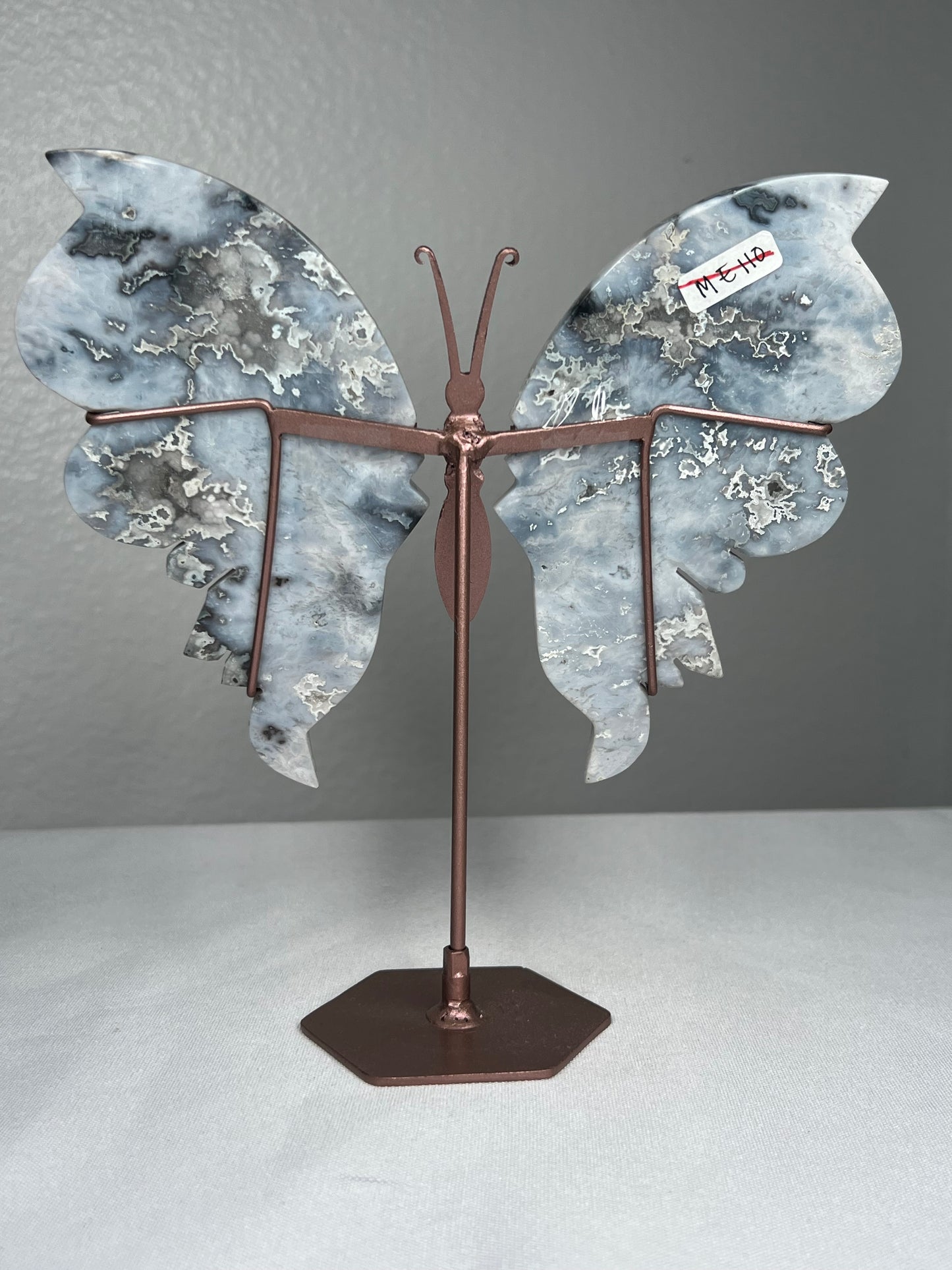 Blue Plume Agate Wings