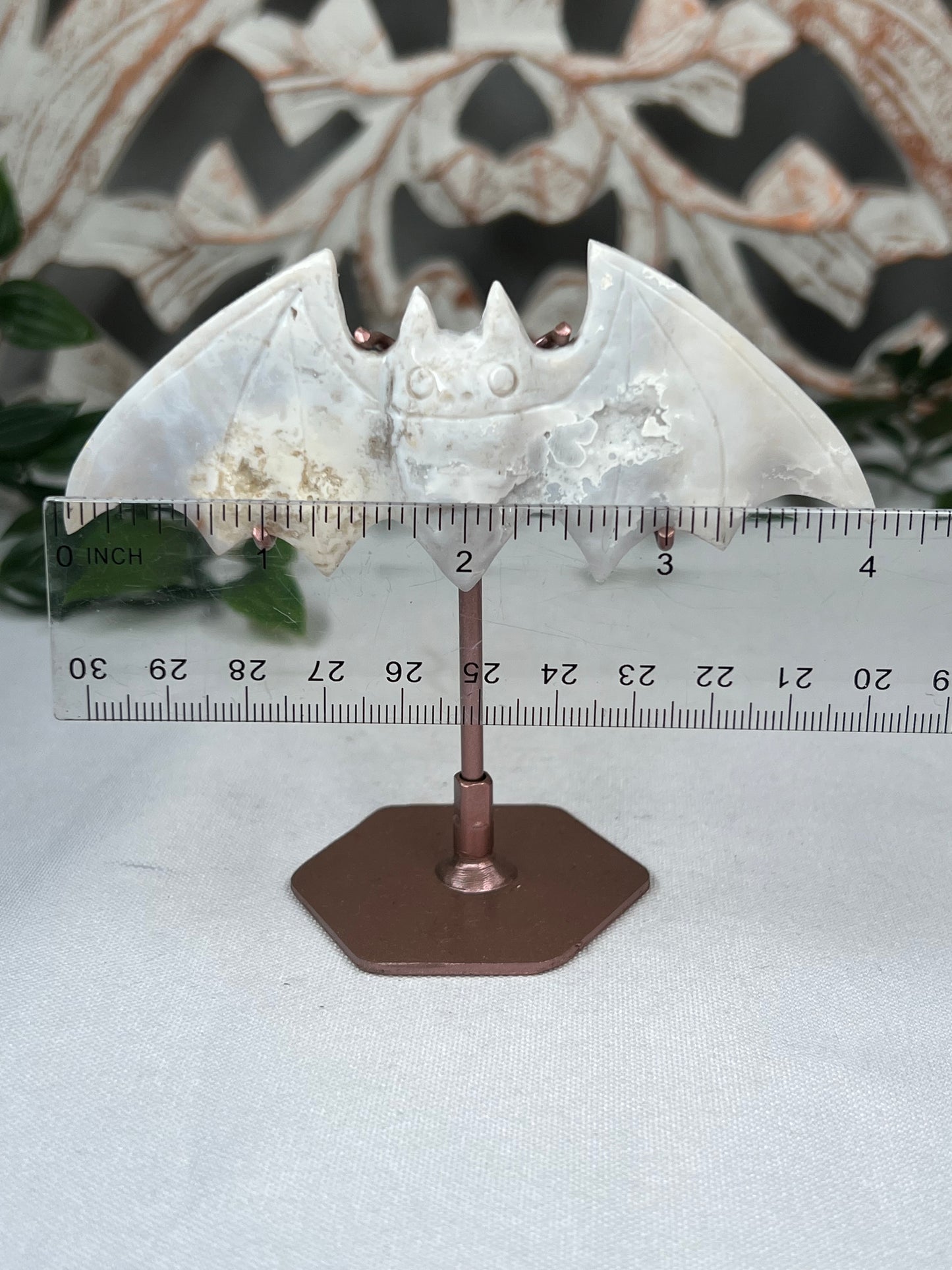 White Plume Agate Bat