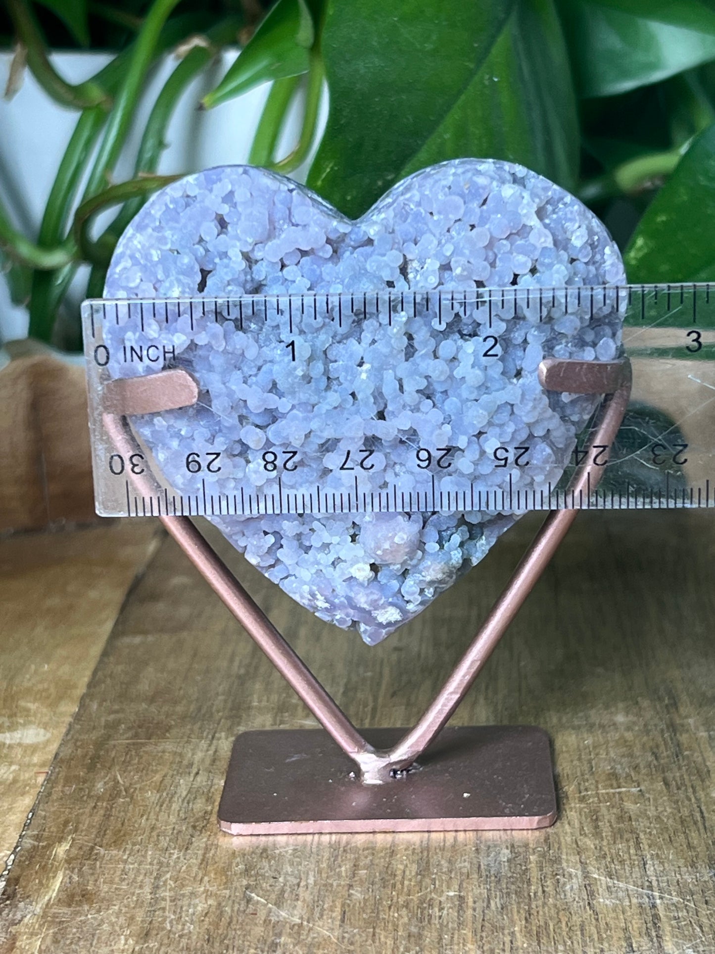 Grape Agate Heart