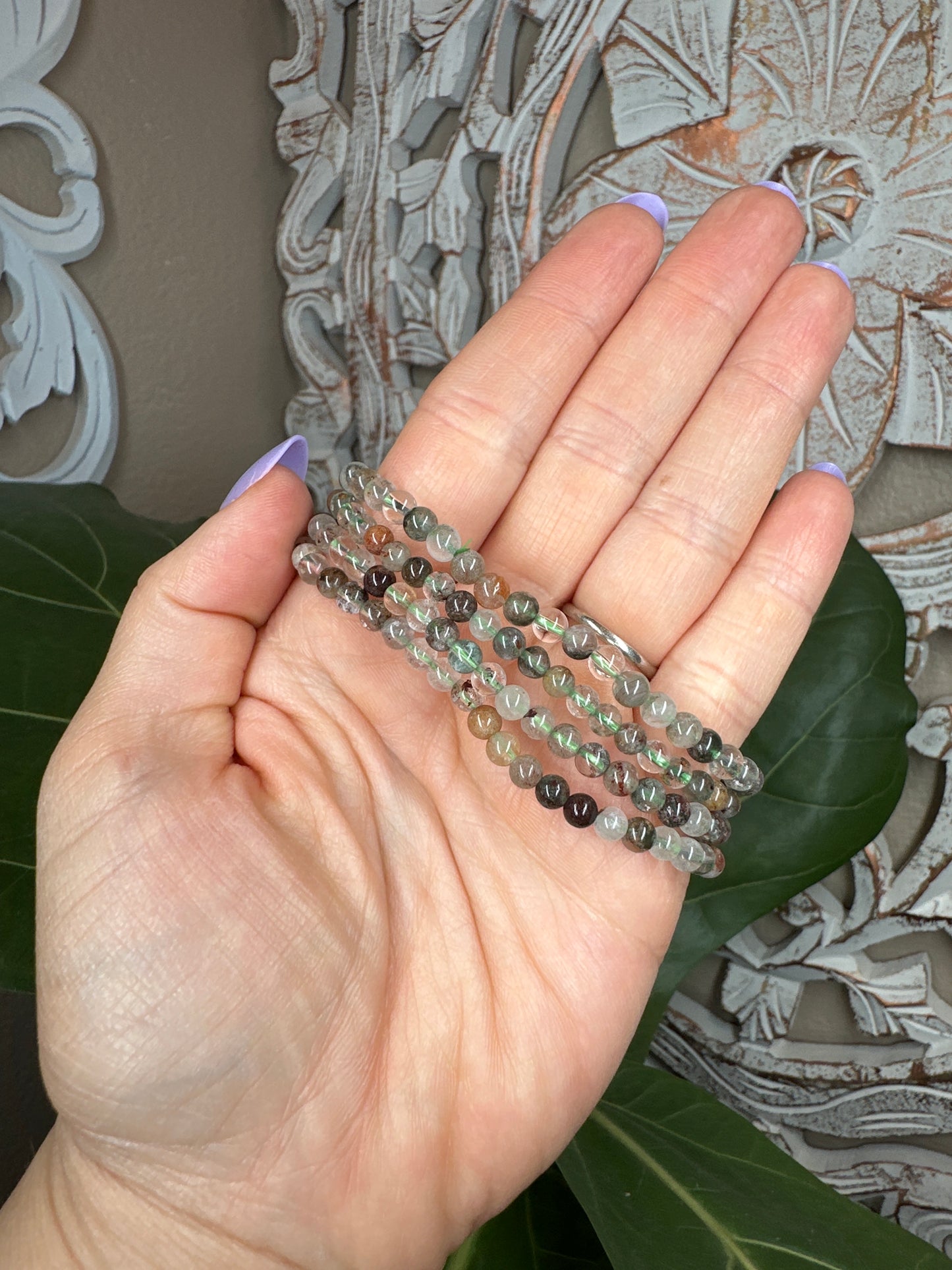 Garden Quartz Beaded Bracelet (4mm)