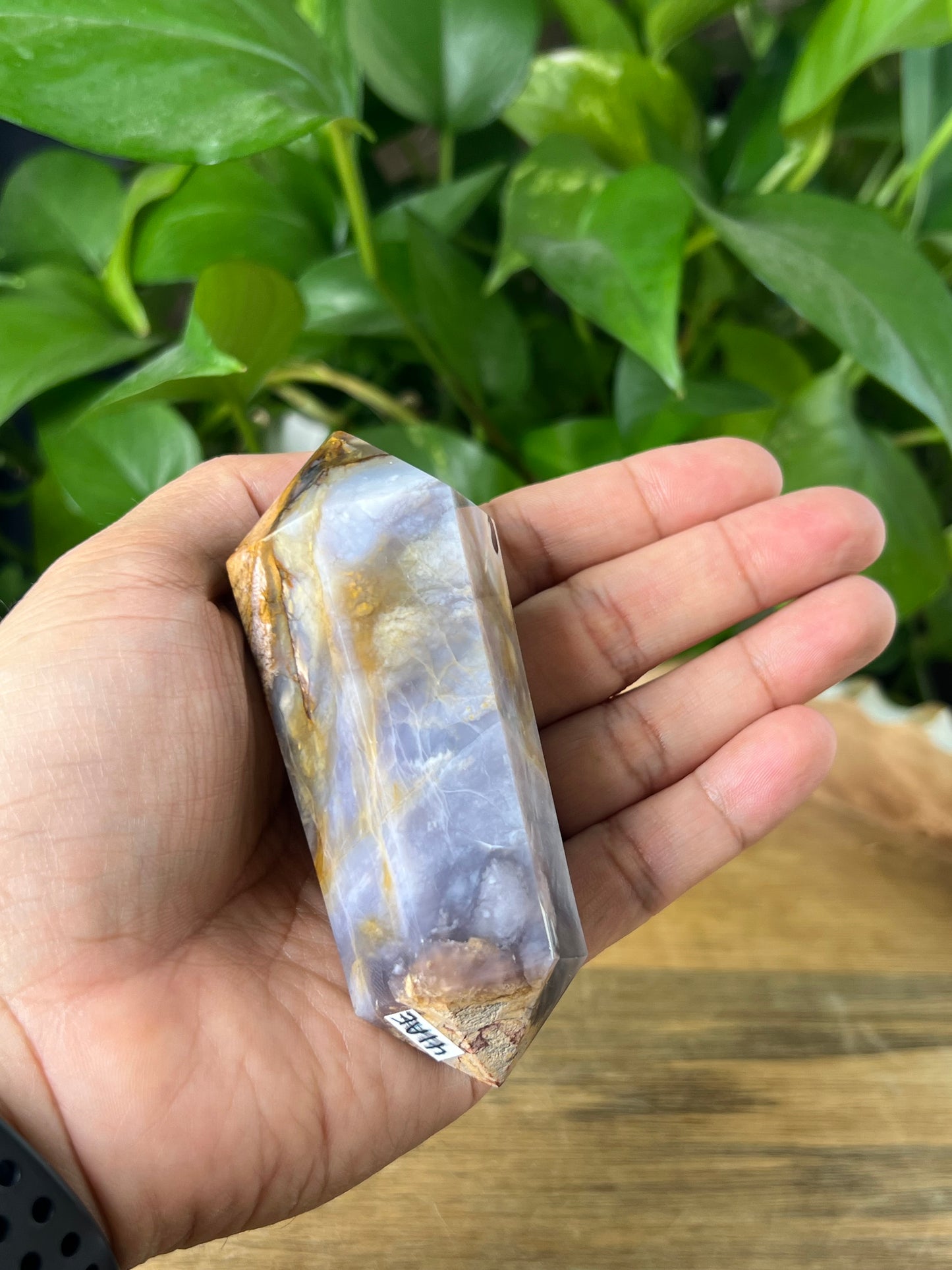 Purple Chalcedony Double Point