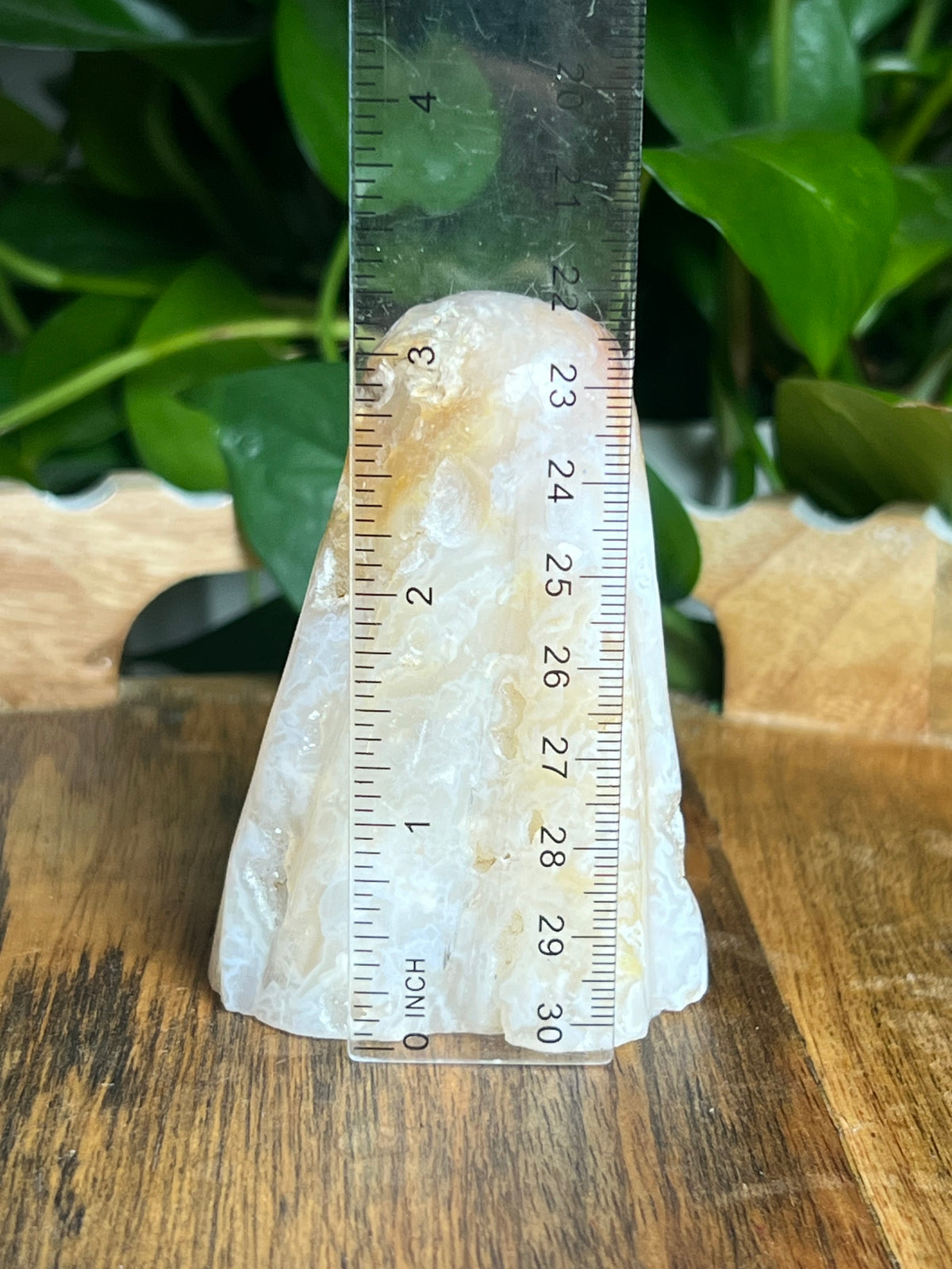 White Plume Agate Ghost: W