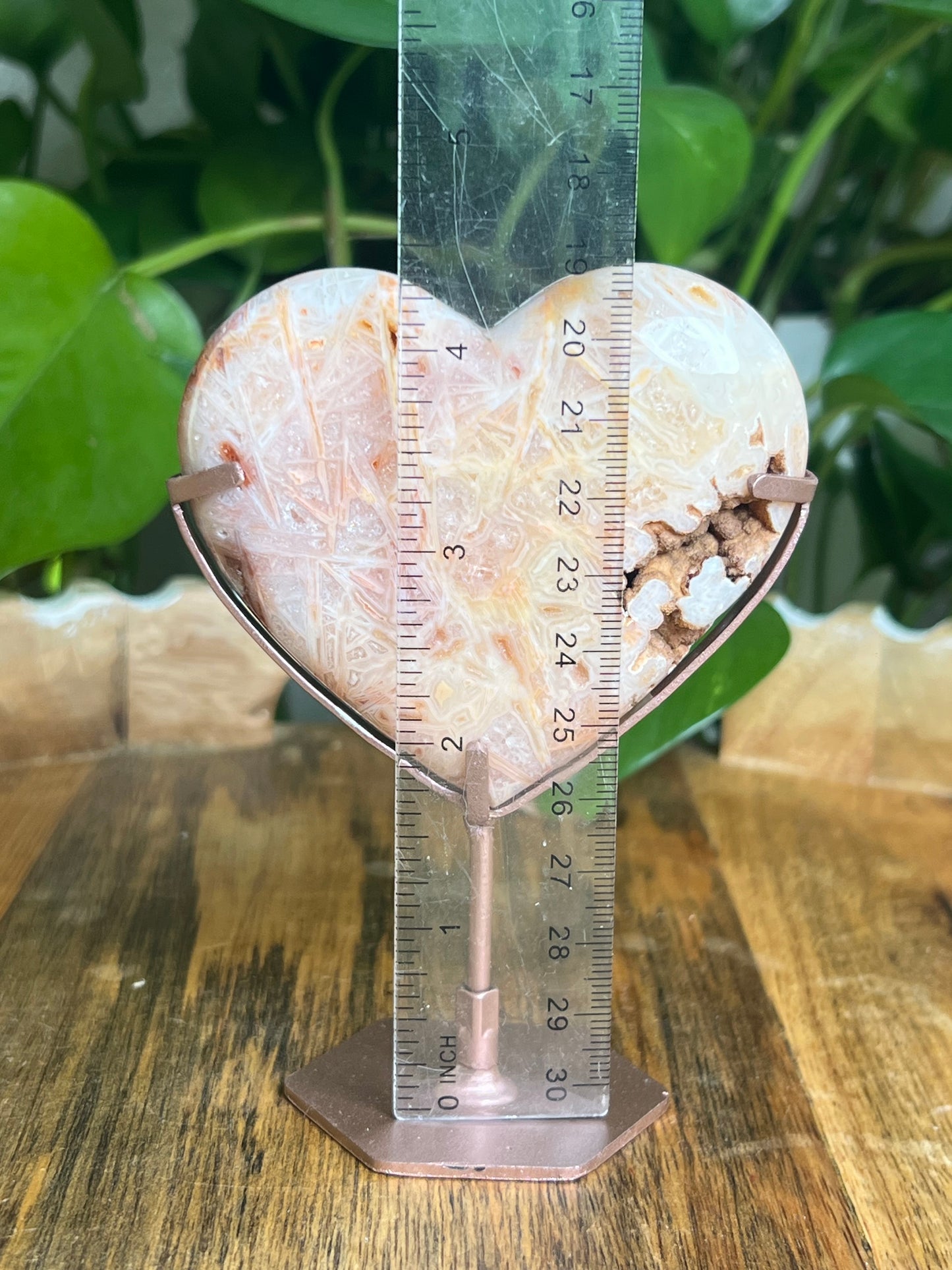 Tube Agate Heart: RB