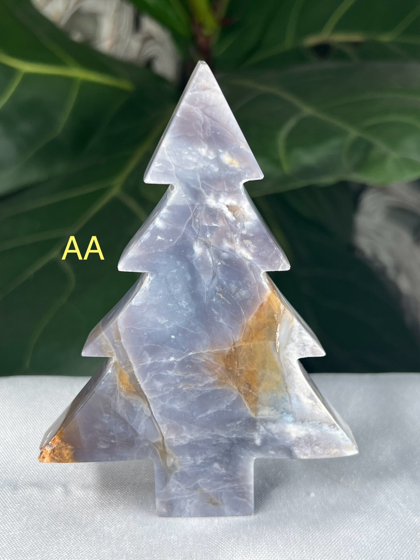 Purple Chalcedony Christmas Tree