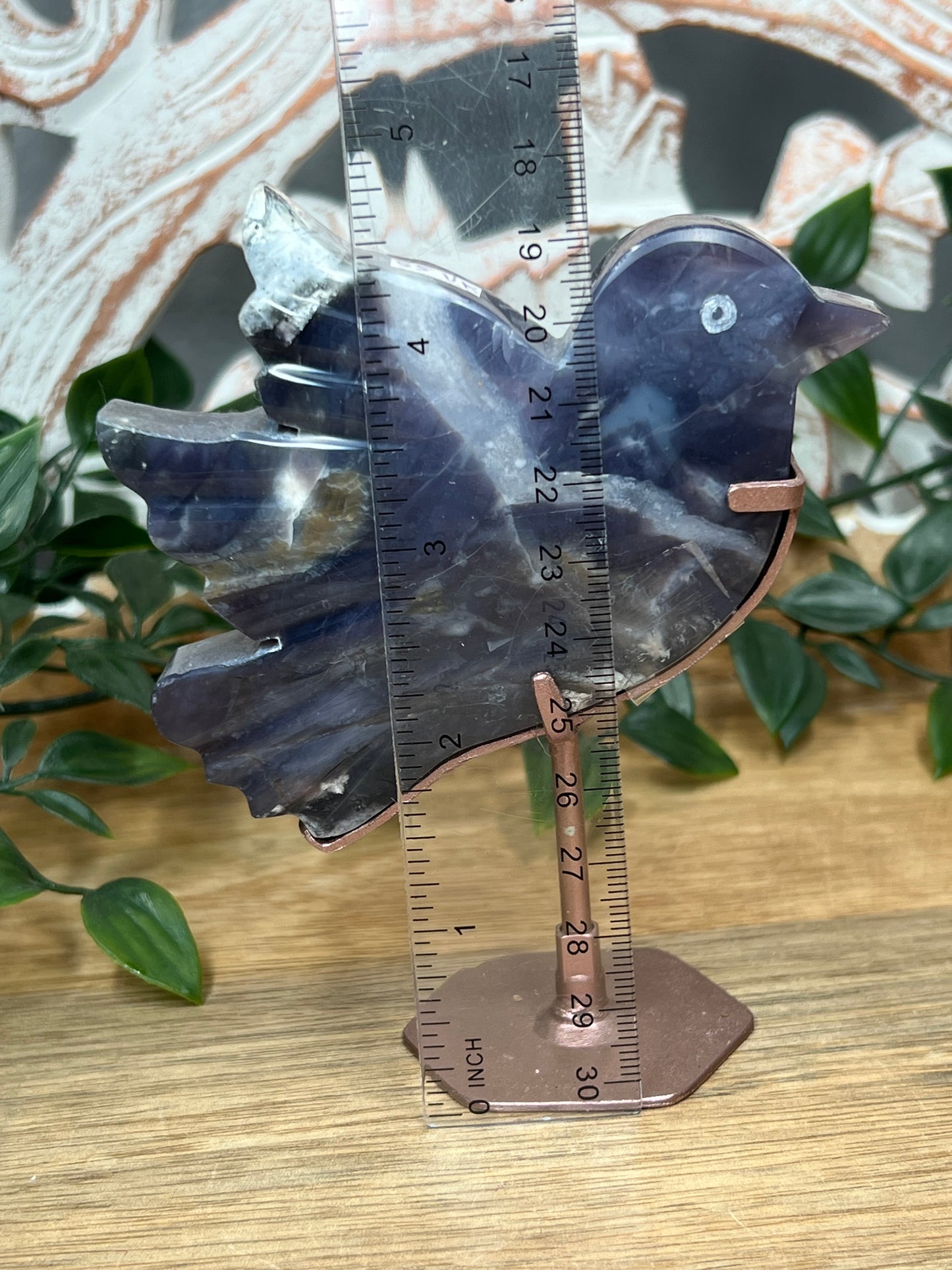 Purple Chalcedony Bird