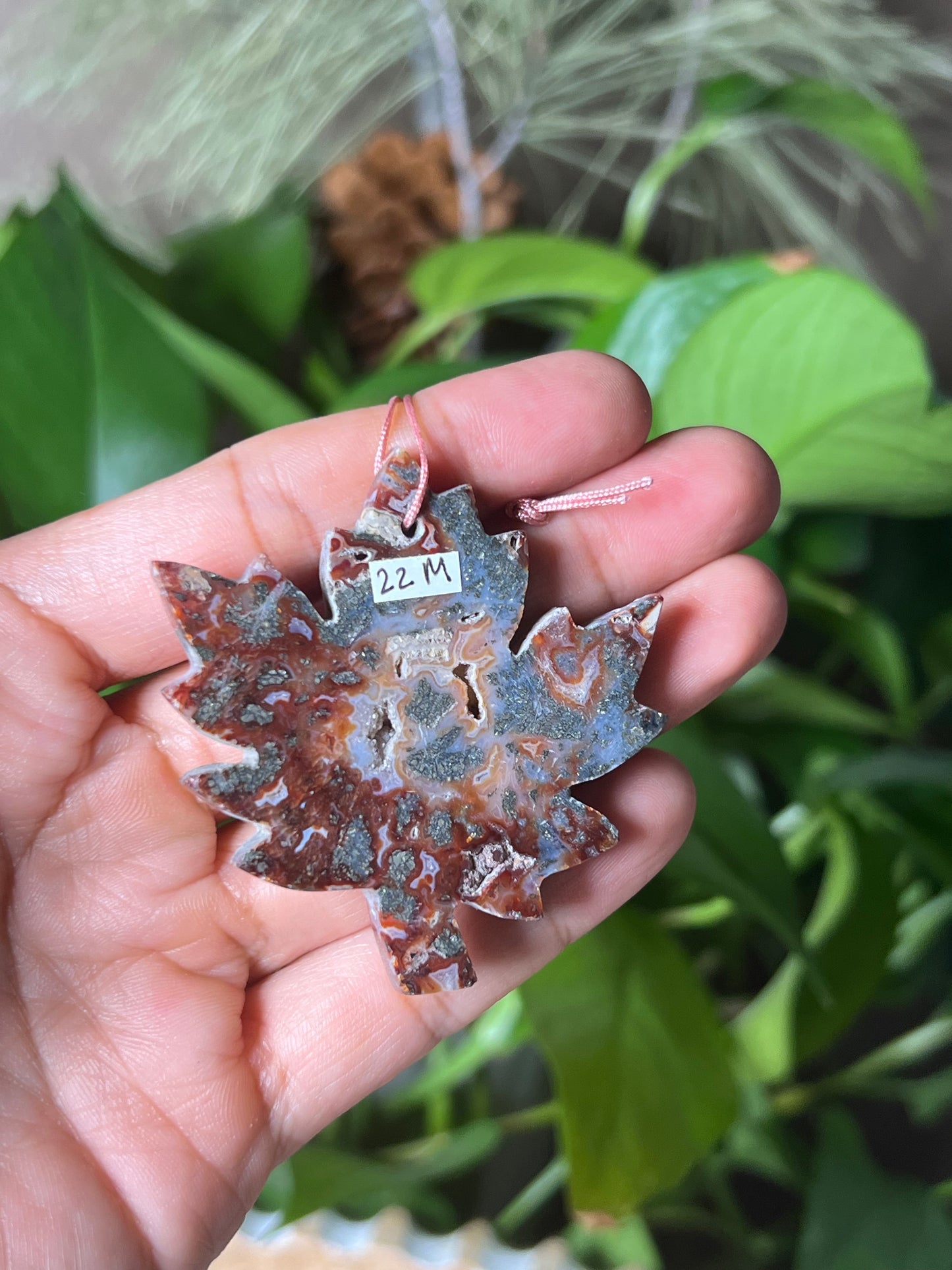 Marcasite Leaf Ornament