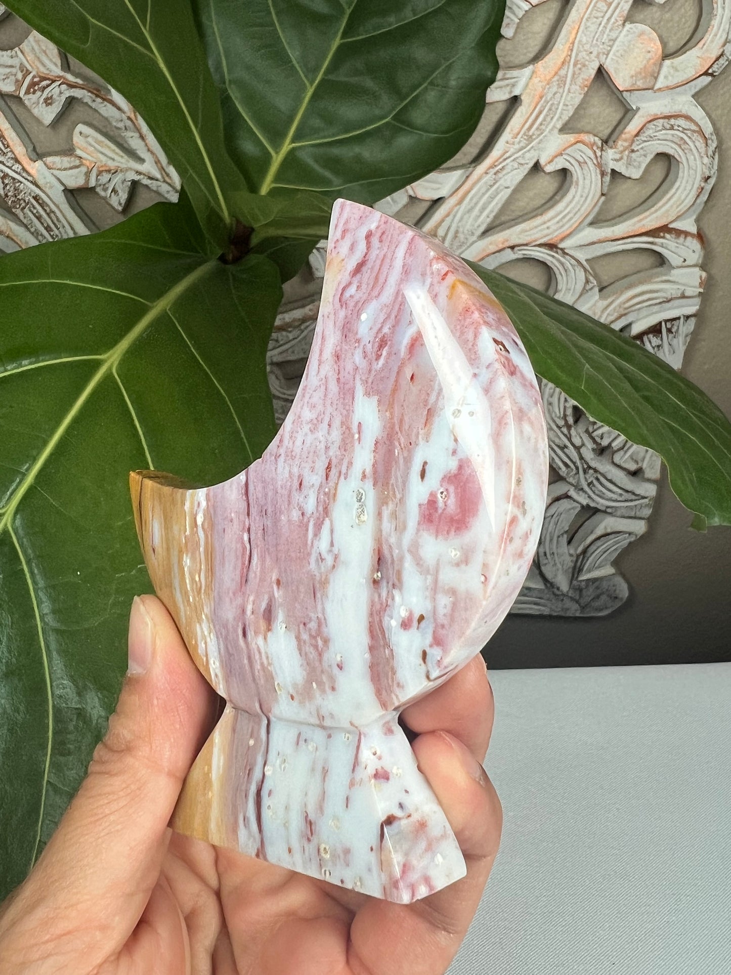 Milky Jasper Moon