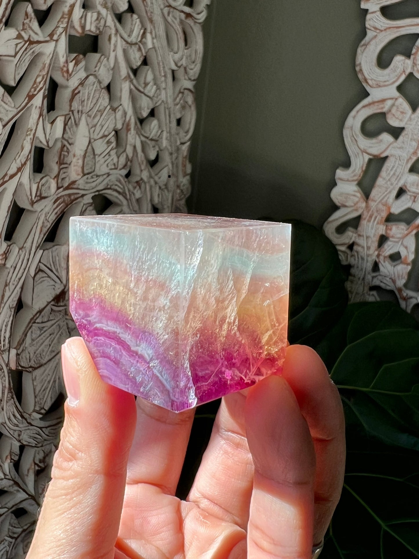 Rainbow Fluorite Cubes