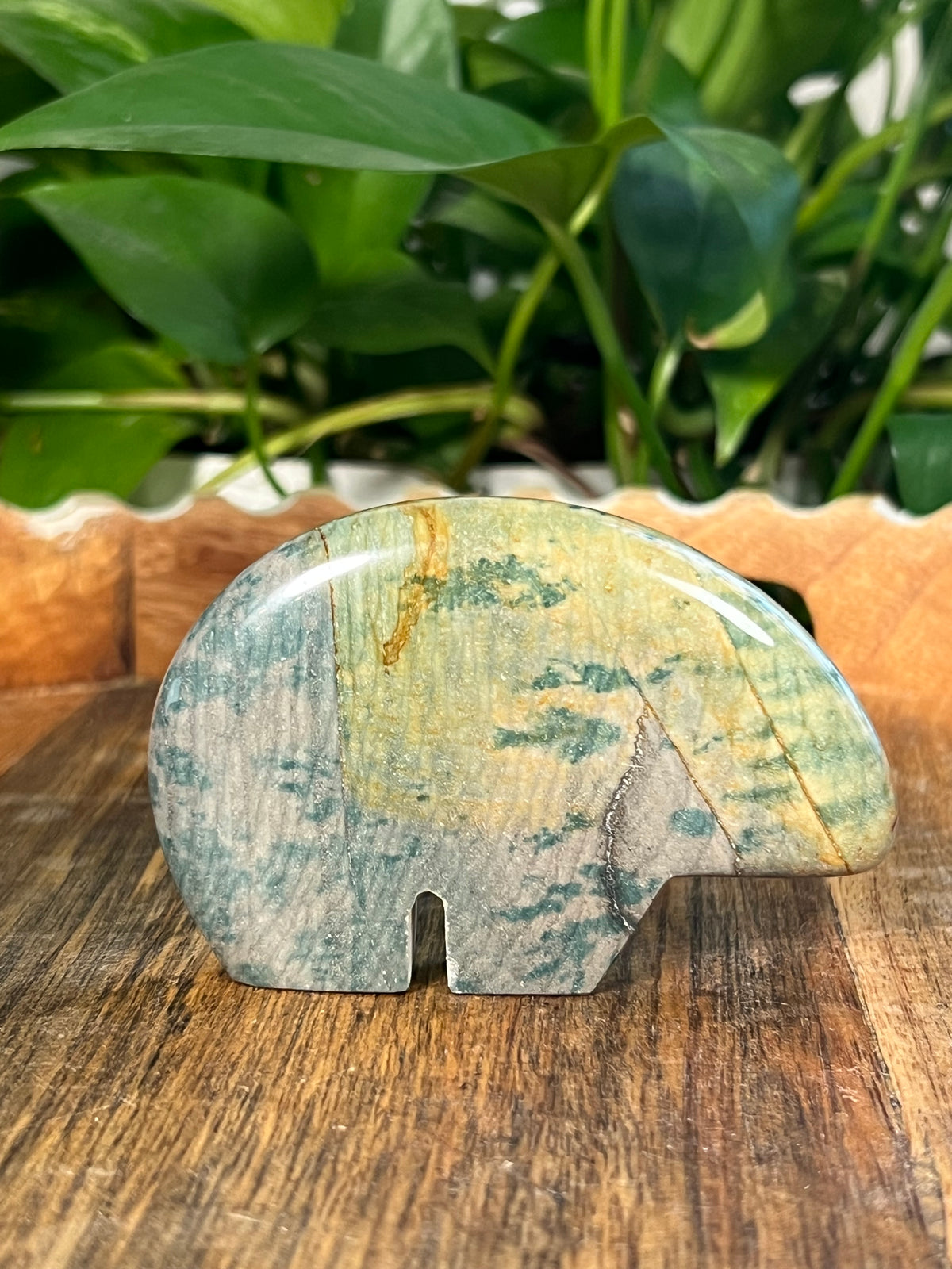 Blue Green Jasper Bears