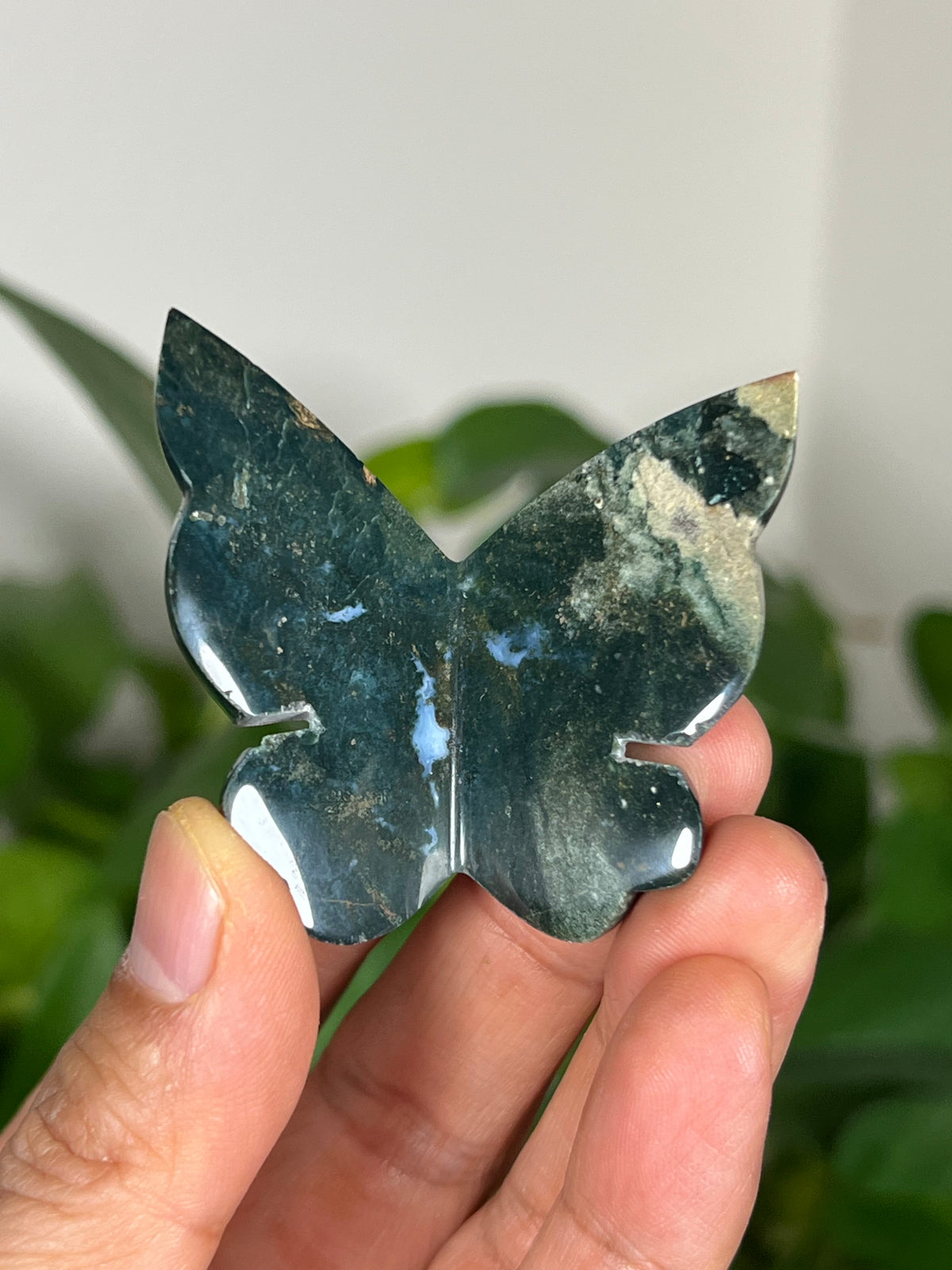 Blue Green Jasper 3D Butterflies