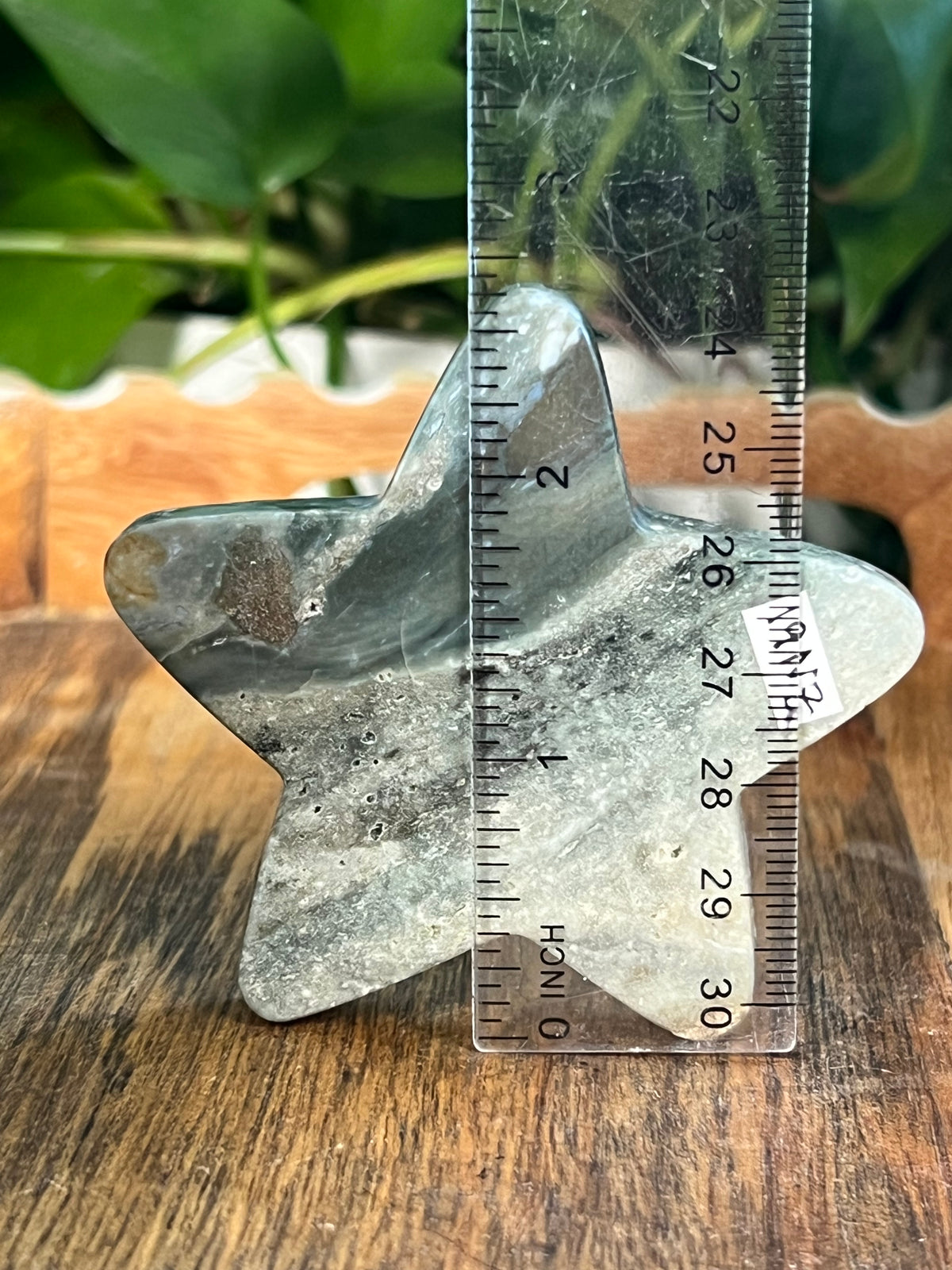 Blue Green Jasper Self Standing Star: NZ