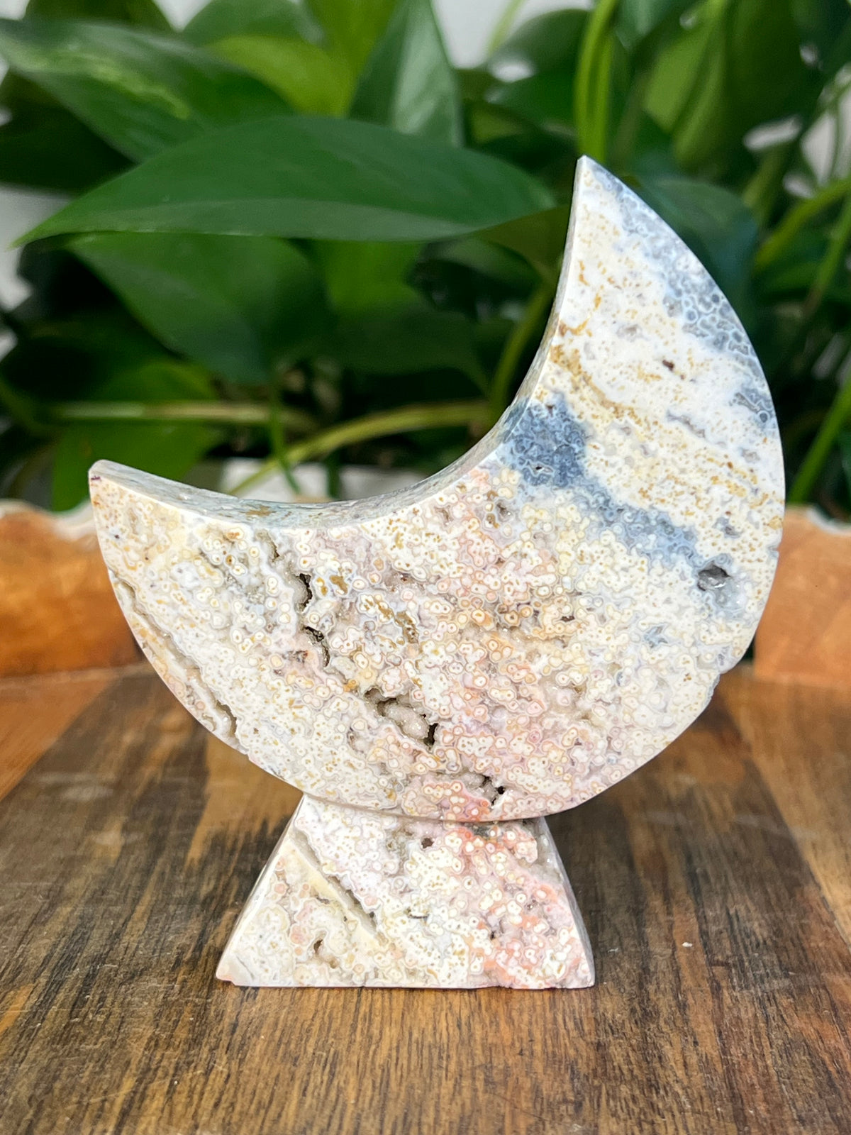 Sea Jasper Self Standing Moons