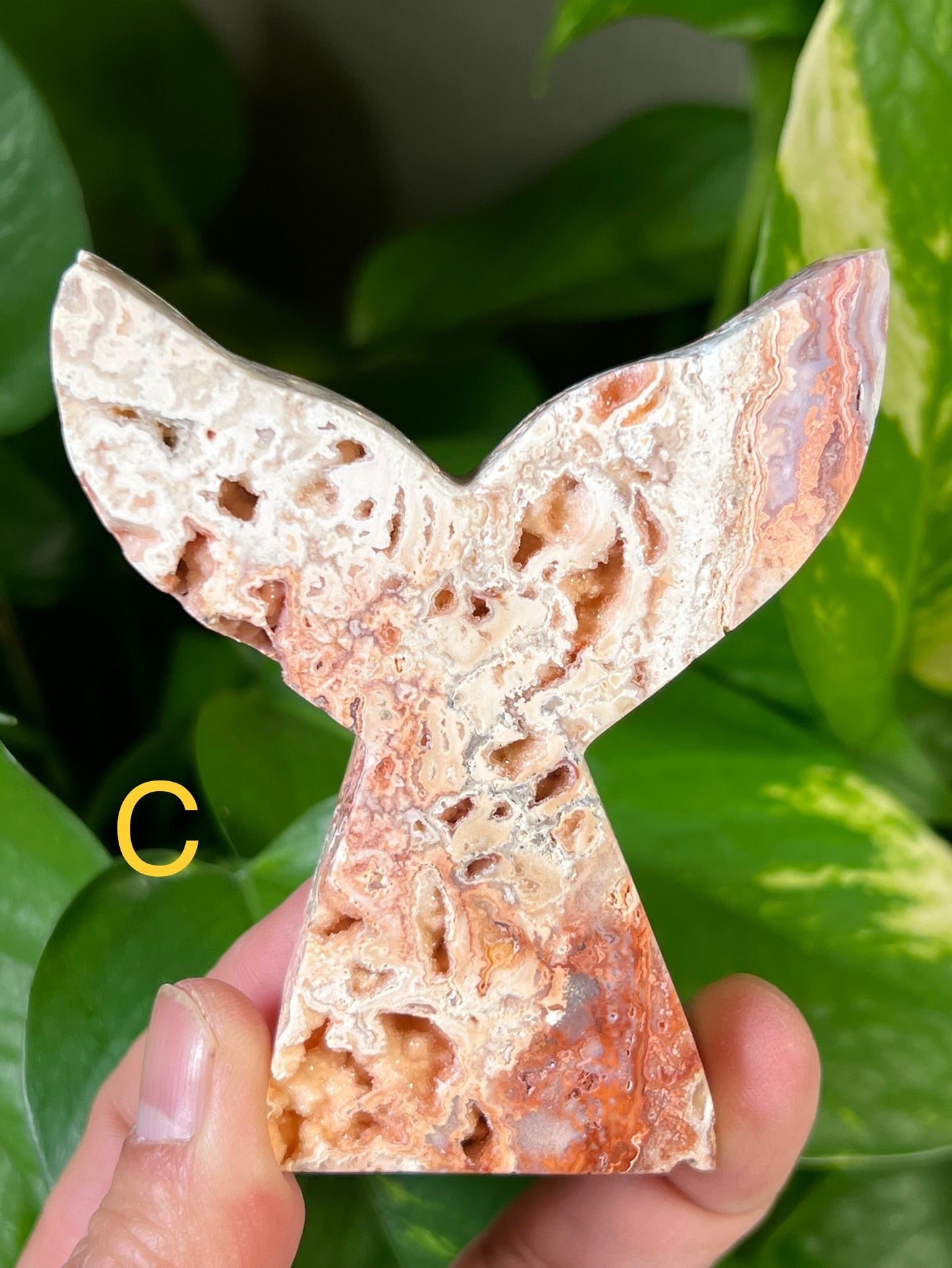 Super Druzy Crazy Lace Agate Mermaid Tails