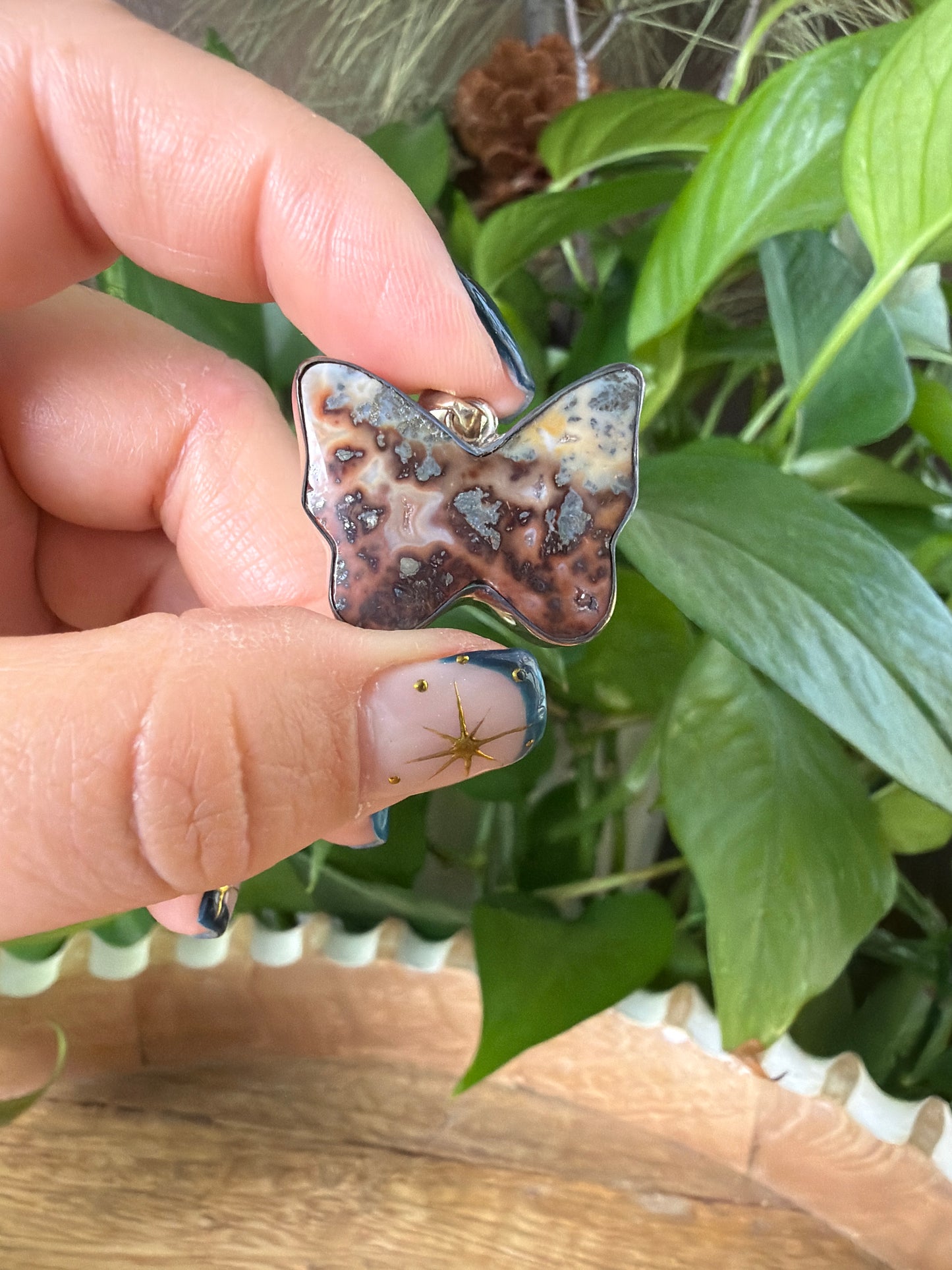 Marcasite Butterfly Pendant