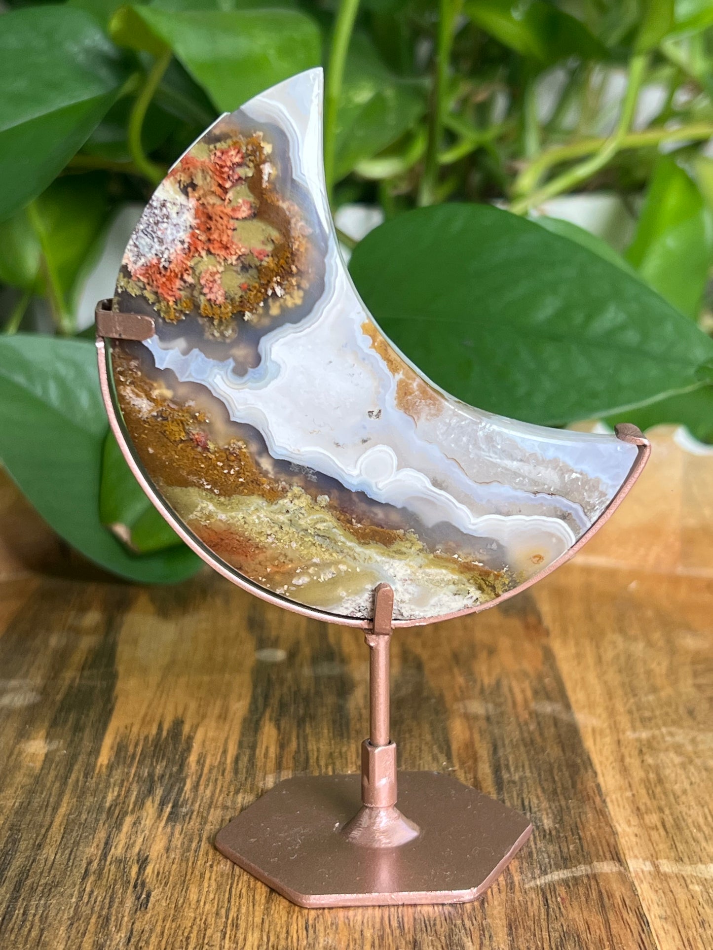 Scenic Moss Agate Moon: DE