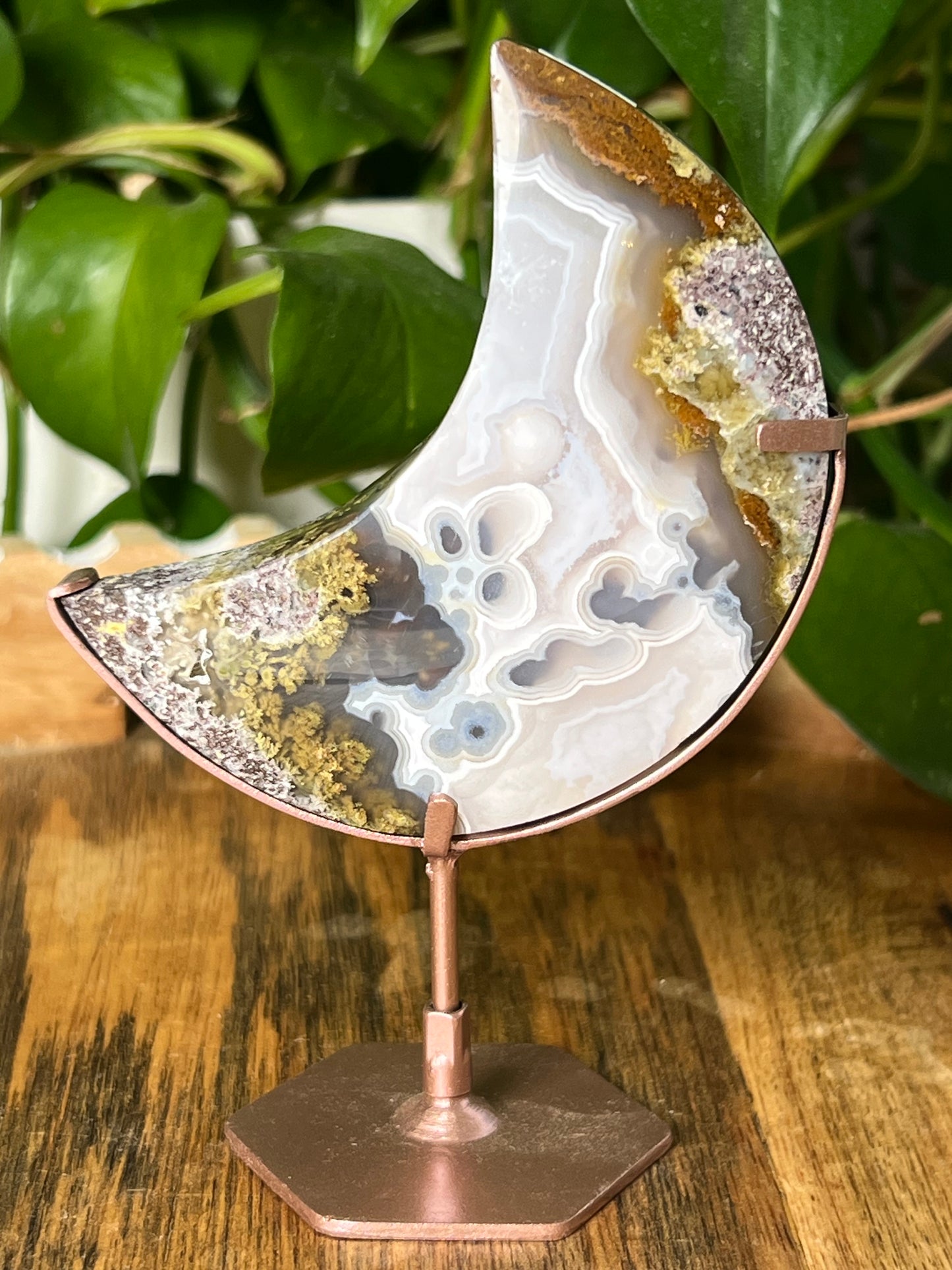 Scenic Moss Agate Moon