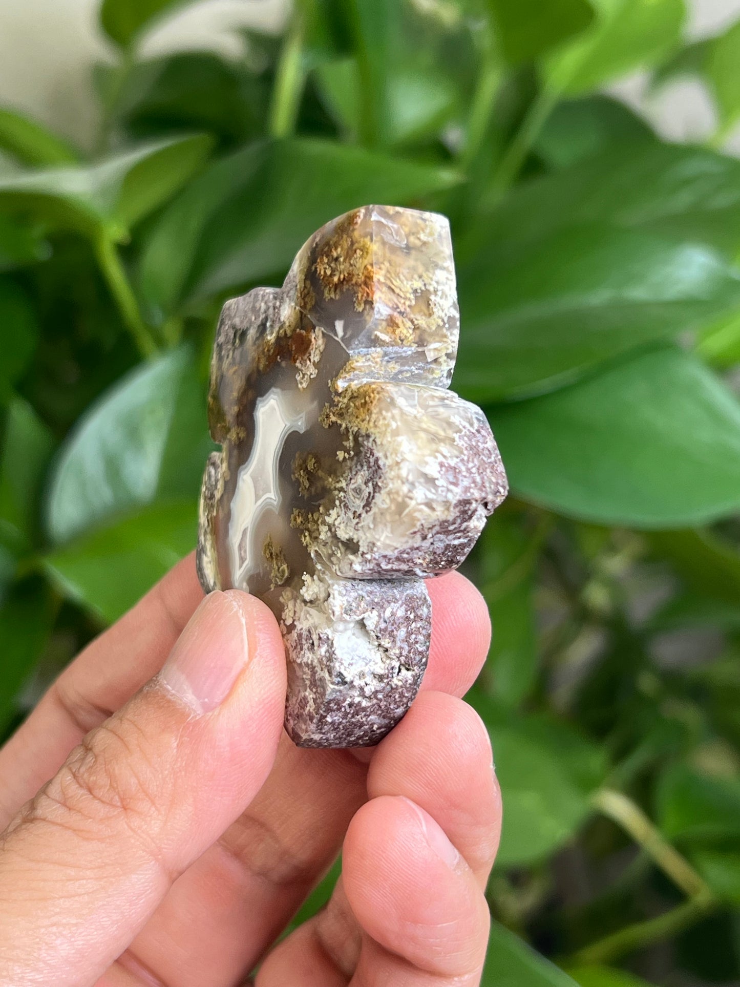 Scenic Moss Agate Flower NE