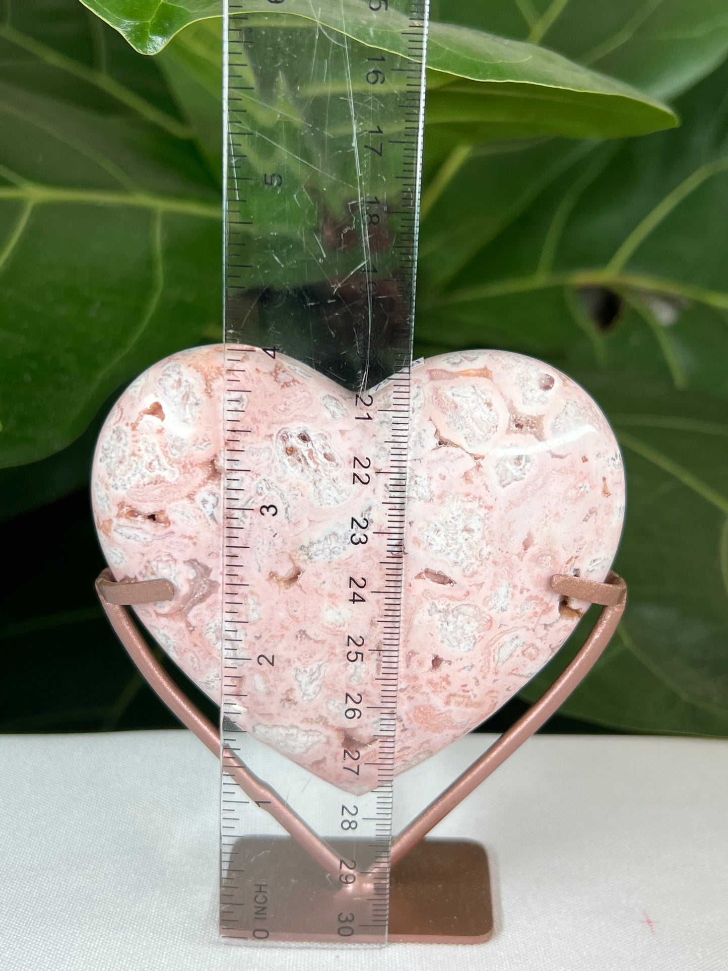 Pink Carnelian Heart