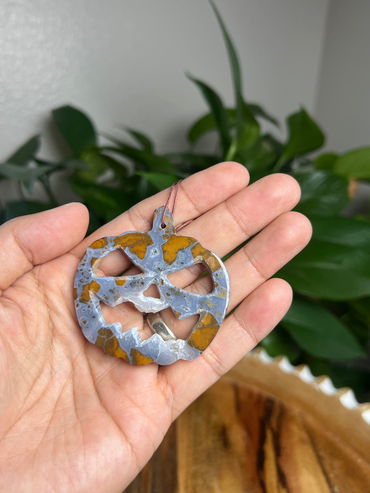 Brecciated Jasper Ornament Pumpkin: PC