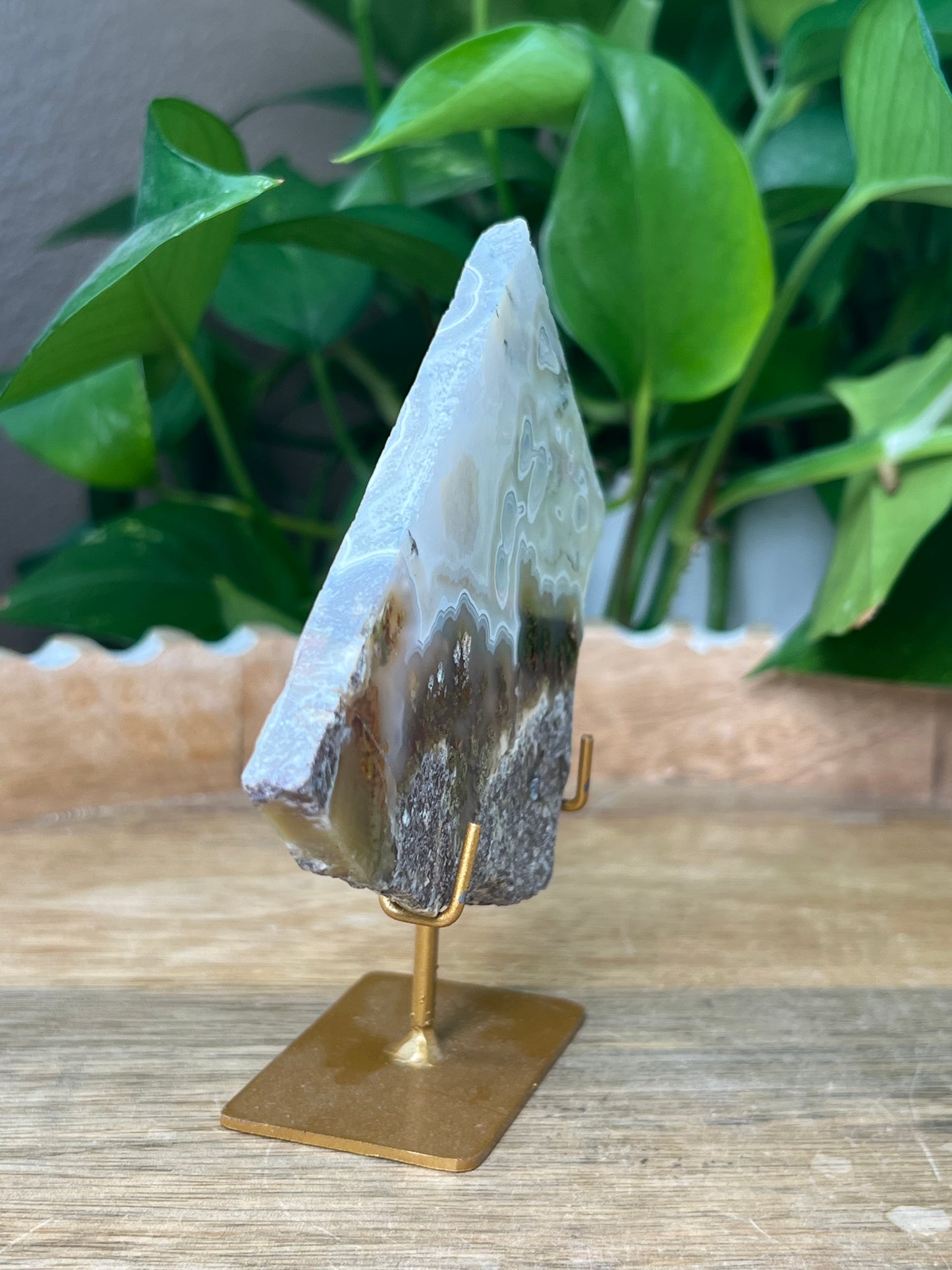 Scenic Moss Agate Slab