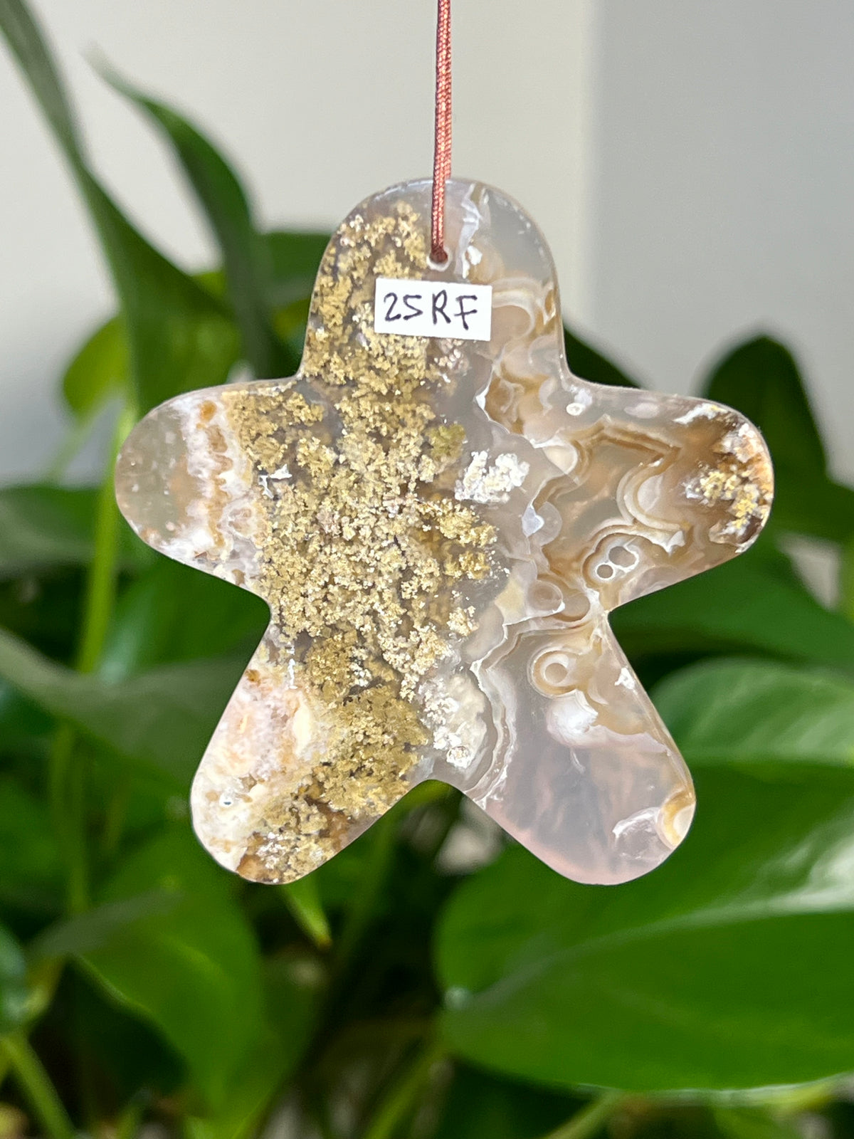 Scenic Moss Agate Gingerbread Ornaments