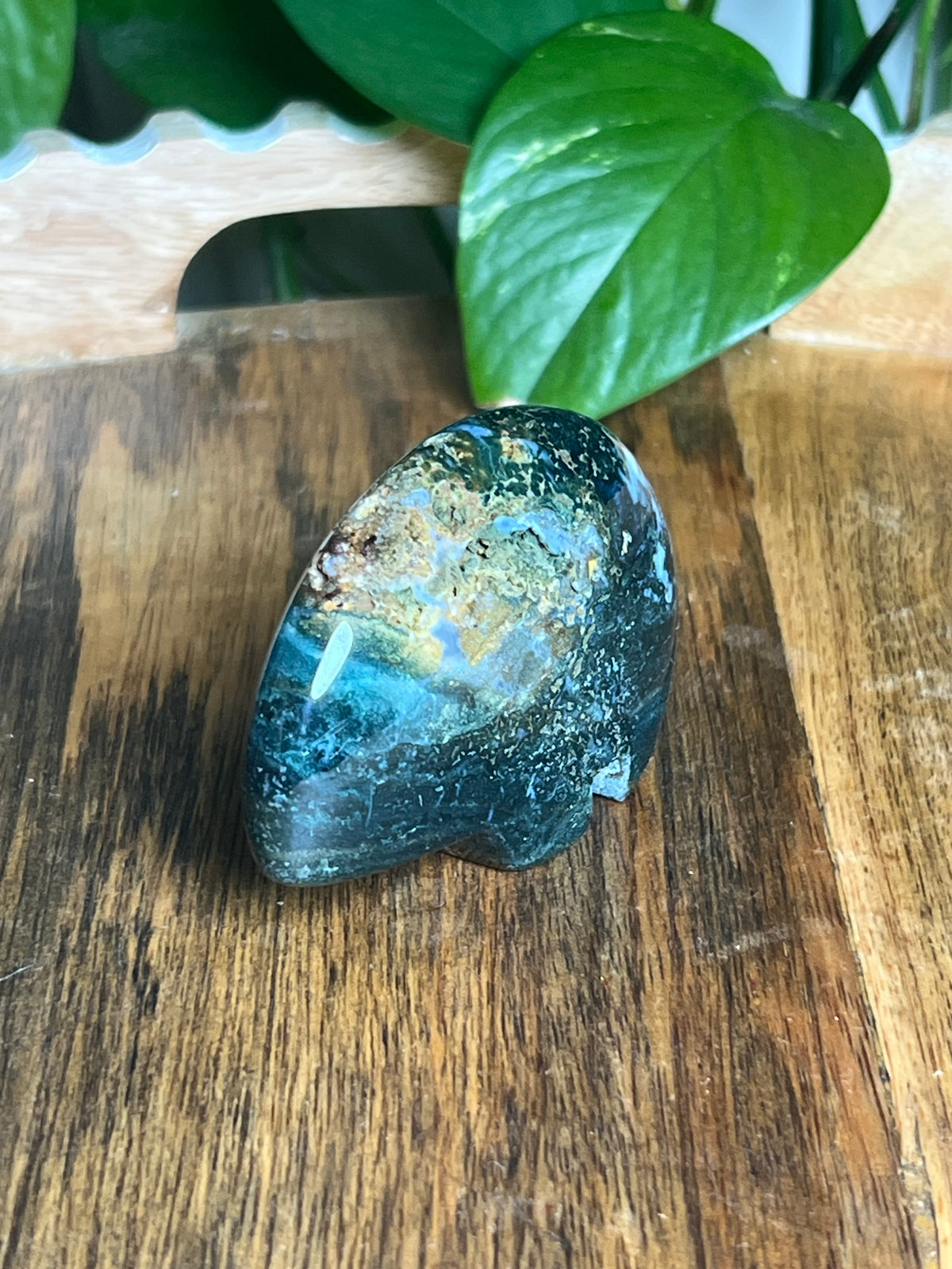 Blue Green Jasper Bear: KC