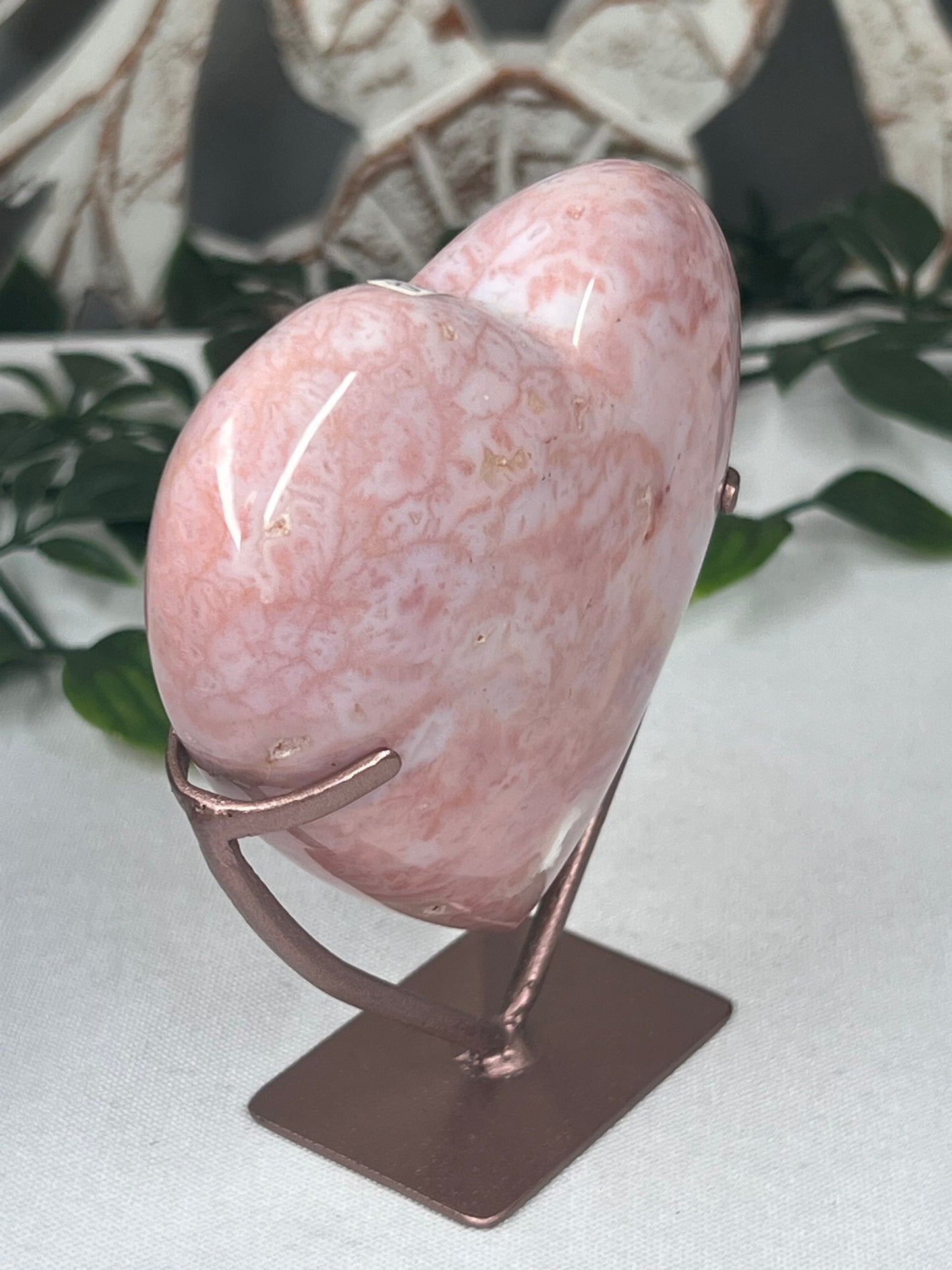 Pink Carnelian Heart