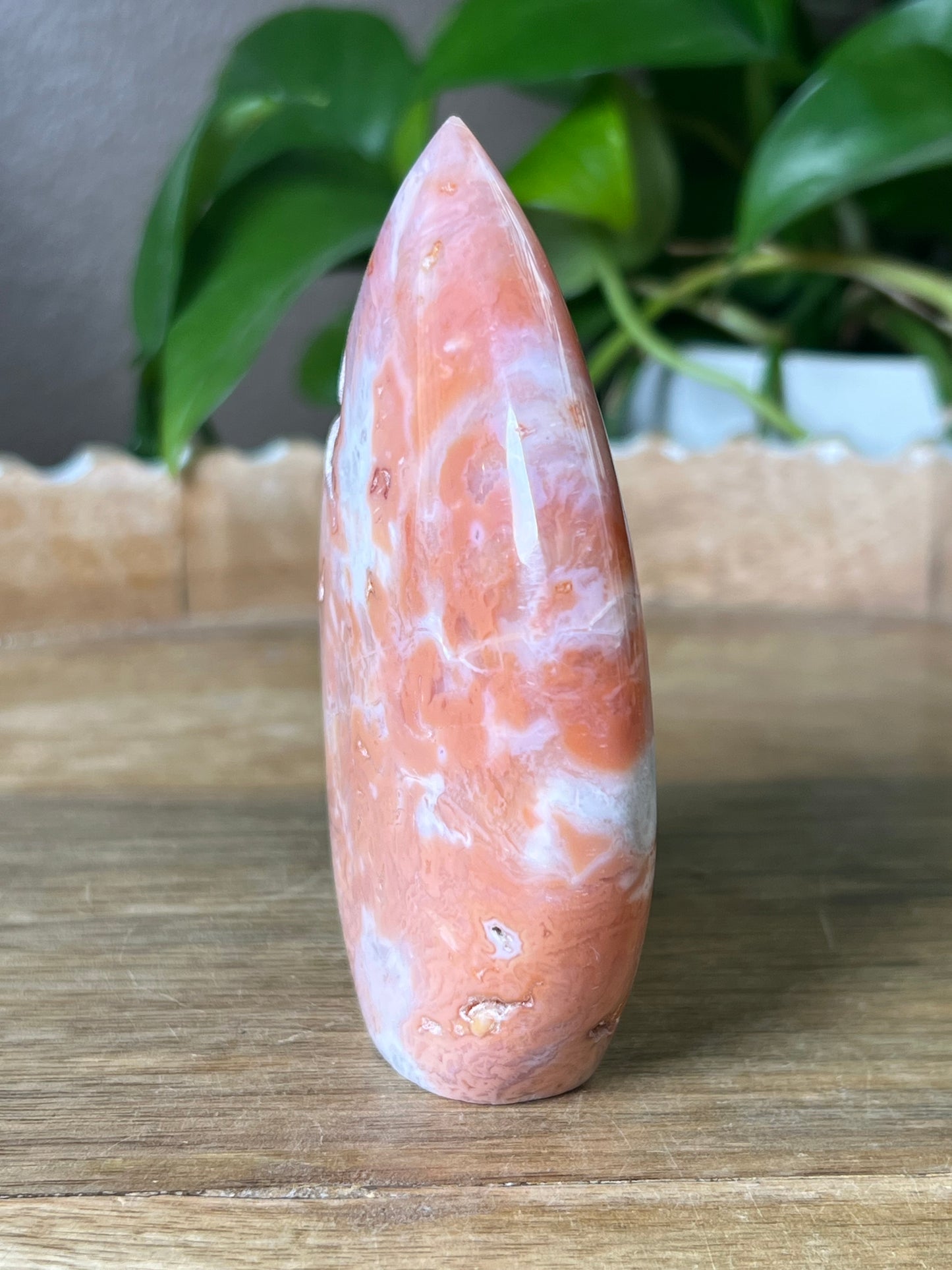 Pink Carnelian Flame