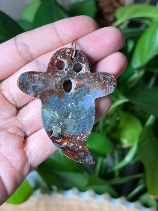 Marcasite Ghost Ornament