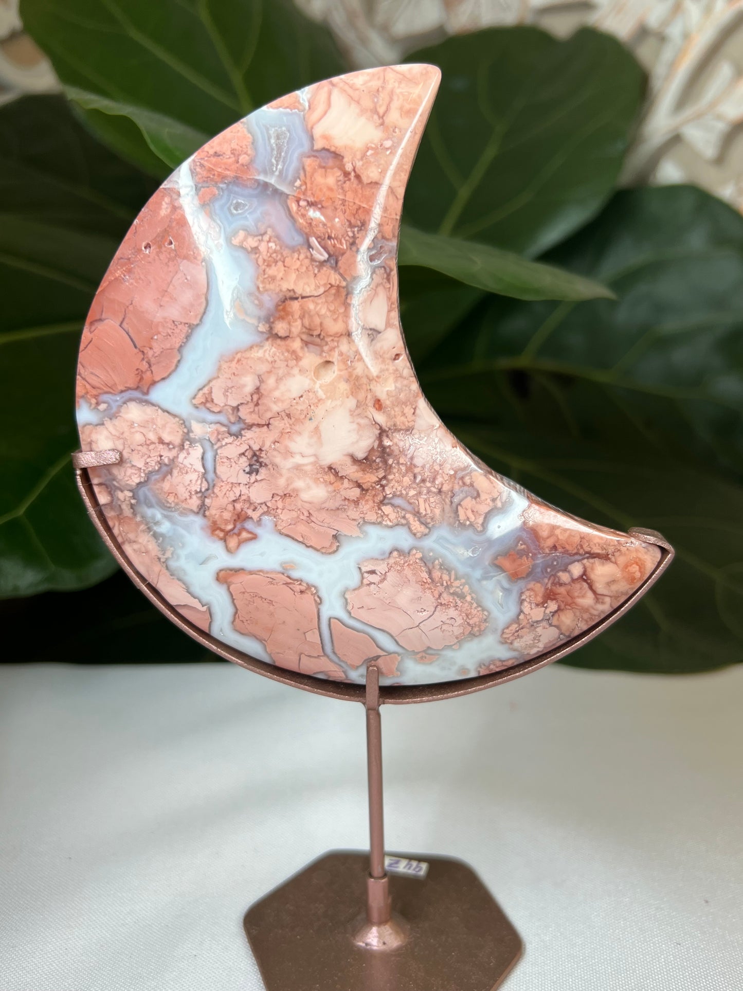 Cotton Candy Agate Moon