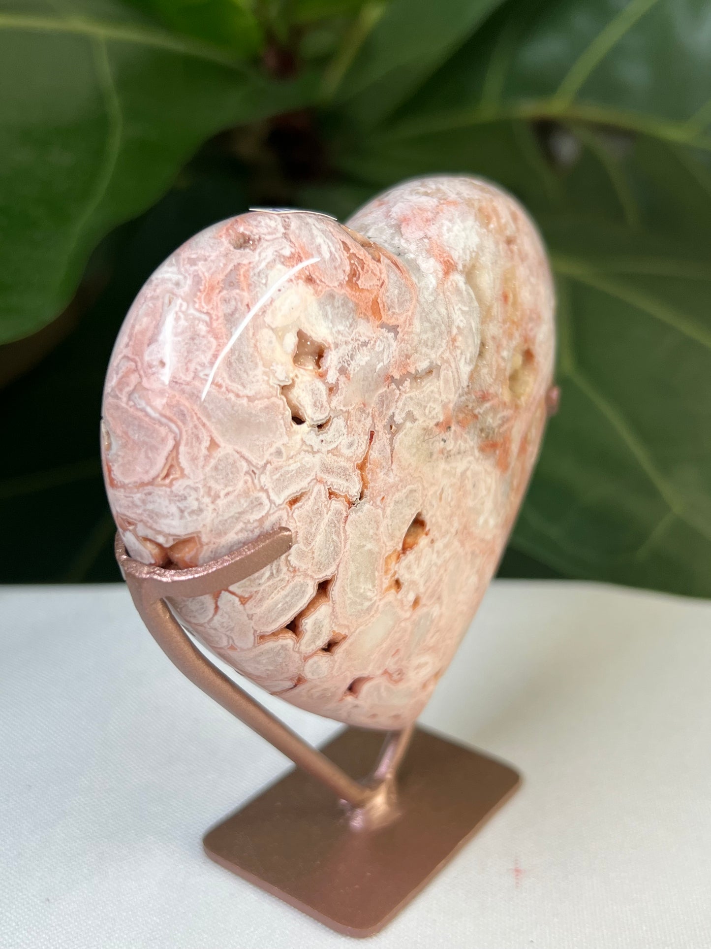 Pink Carnelian Heart
