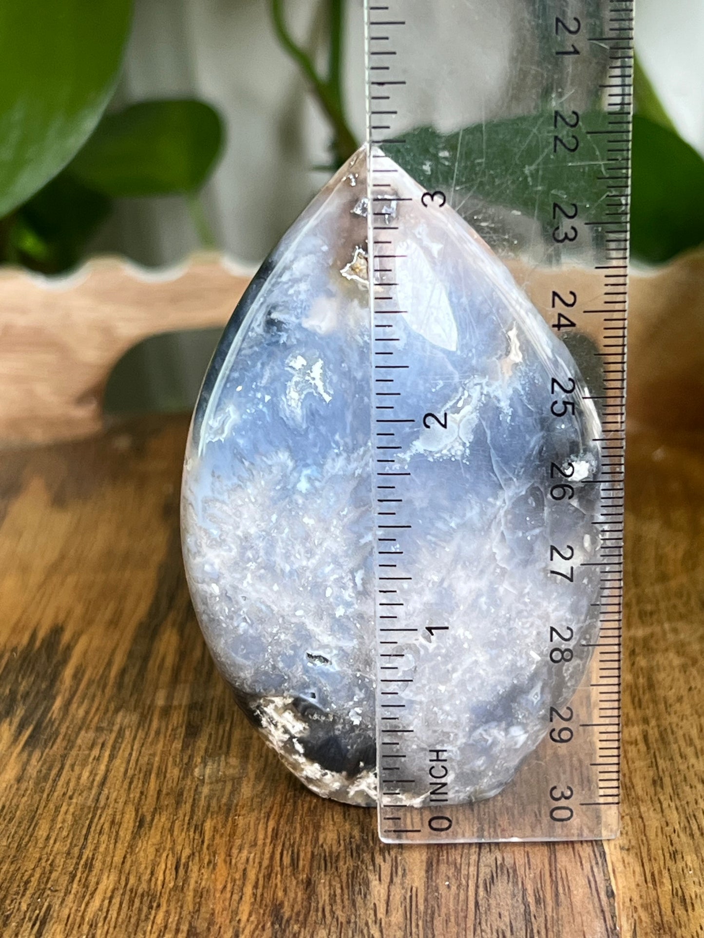 Blue Plume Agate Flame BA