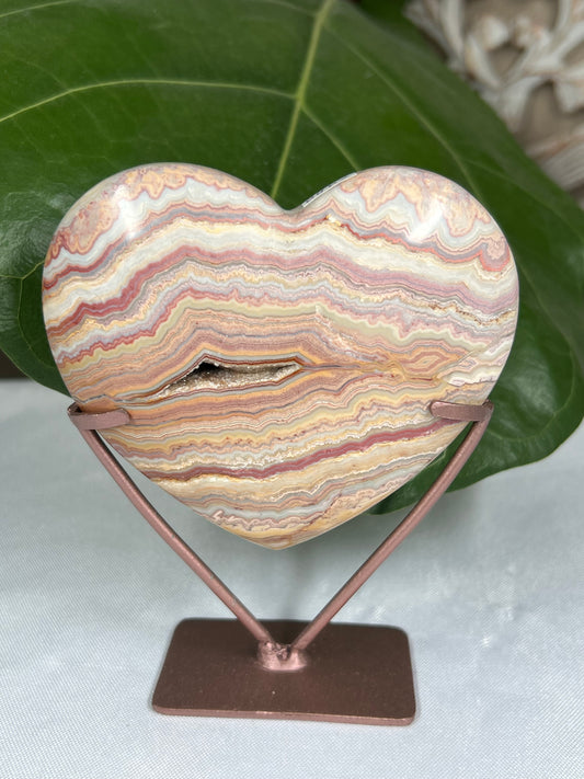 Crazy Lace Agate Heart