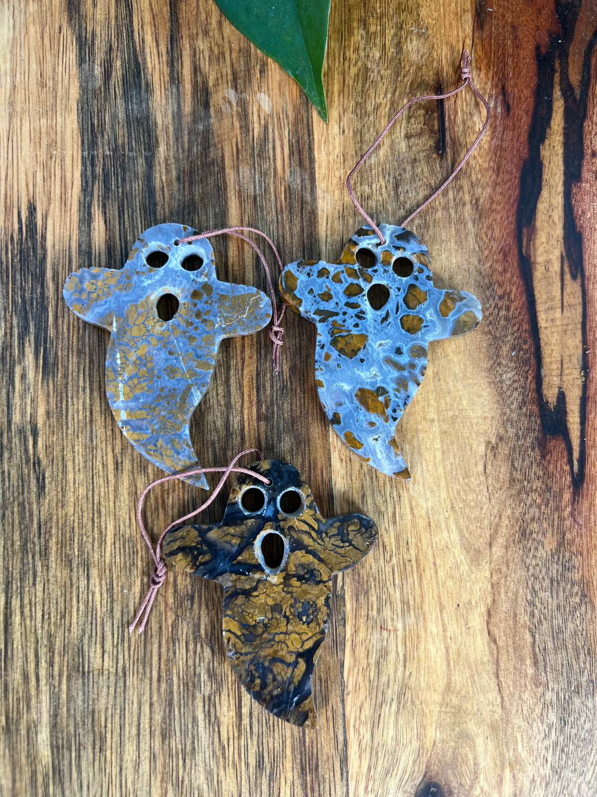 Brecciated Jasper Ghost Ornaments