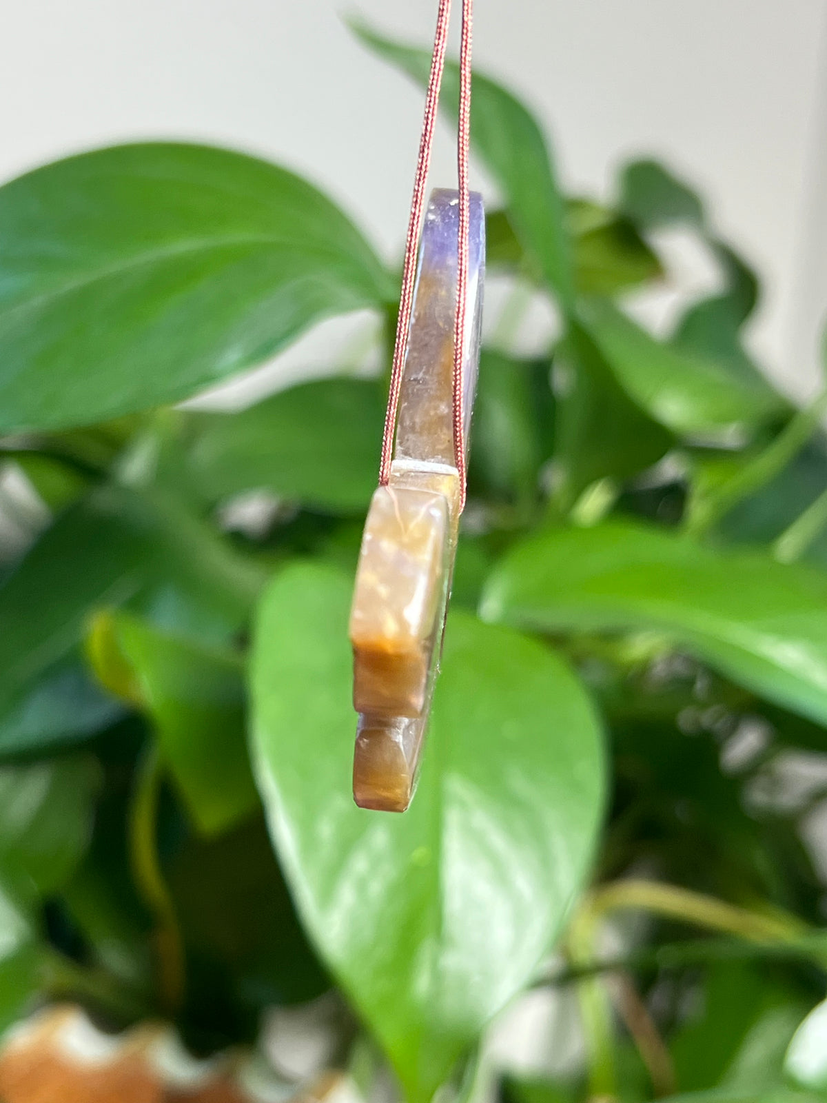 Purple Chalcedony Ornament Butterfly: V