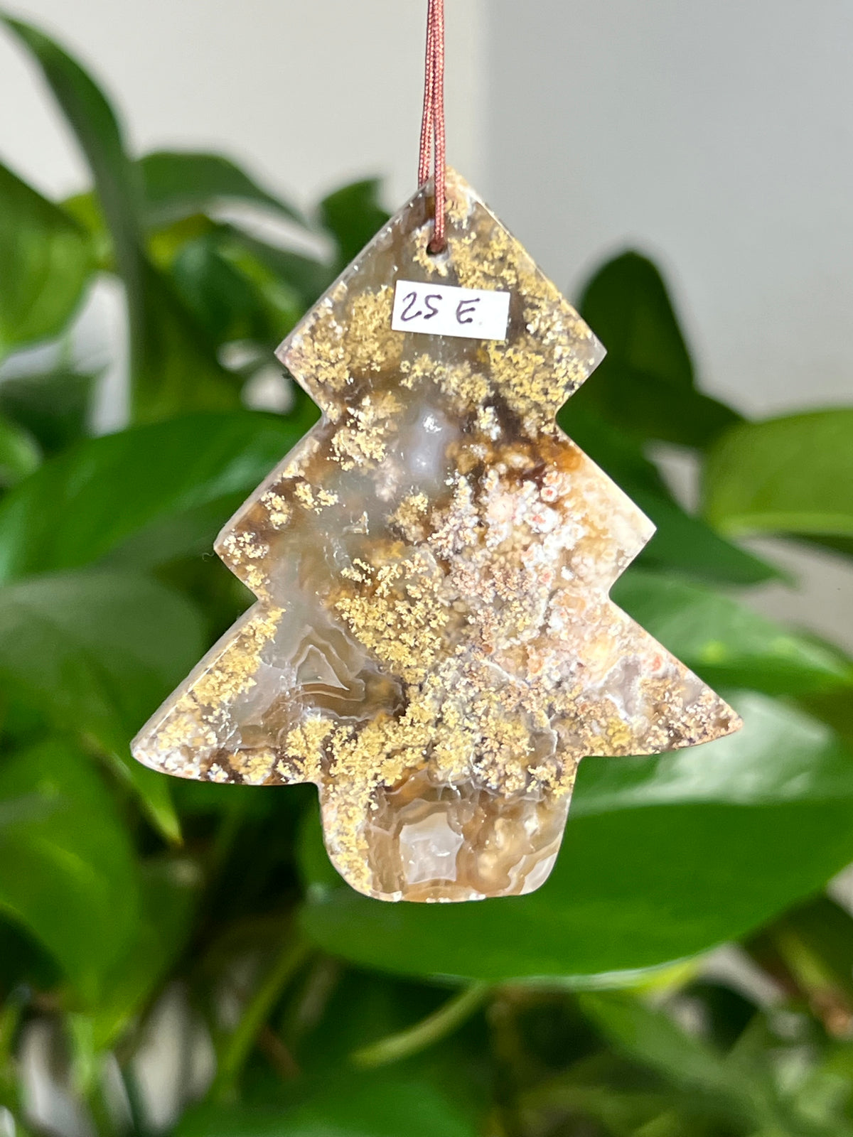 Scenic Moss Agate Tree Ornaments