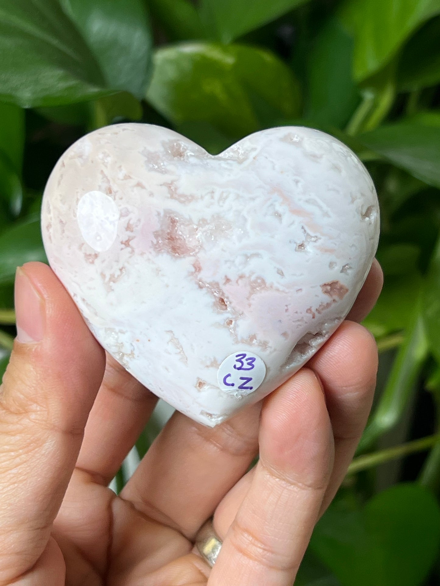 Pink Carnelian Heart