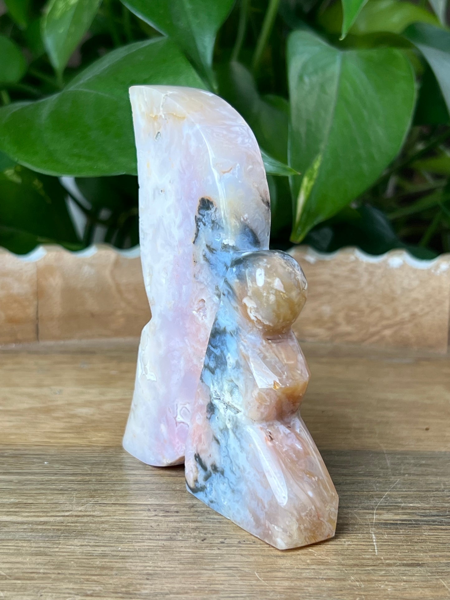 Rainbow Plume Agate Fairy