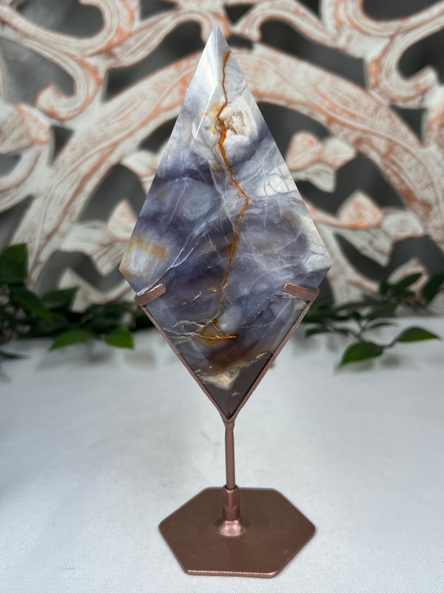 Purple Chalcedony Diamond