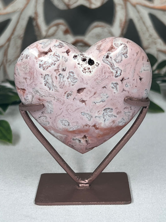 Pink Carnelian Heart