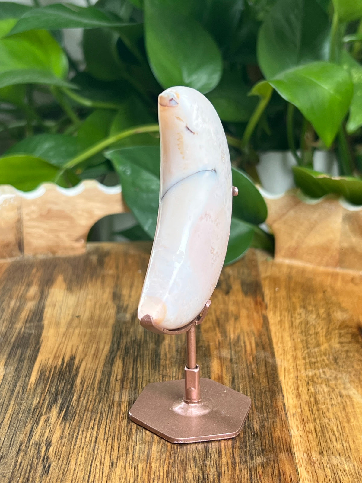 Pink Carnelian Moon: Bi